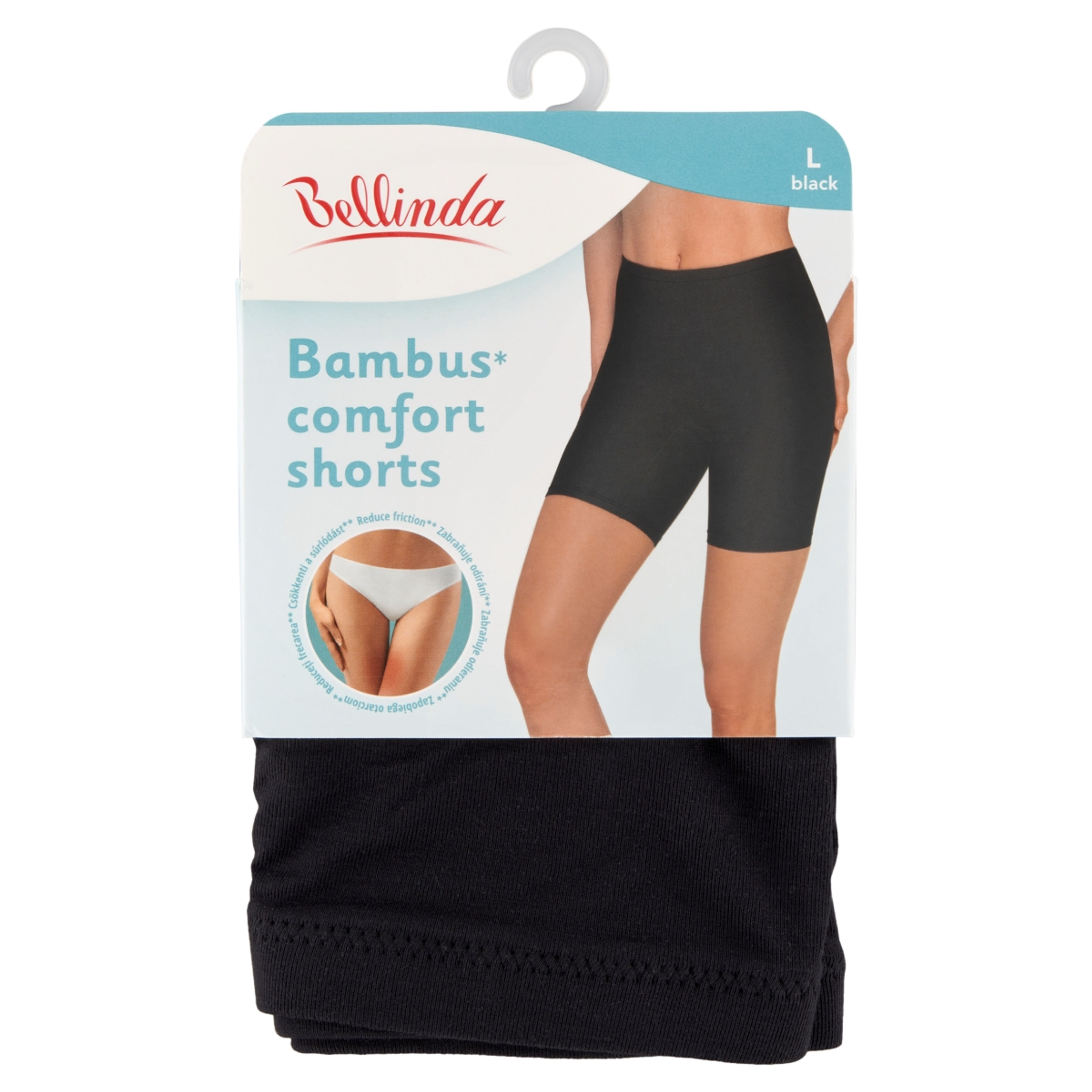 Bellinda Bambus Comfort short fekete L-es méret - 1 db