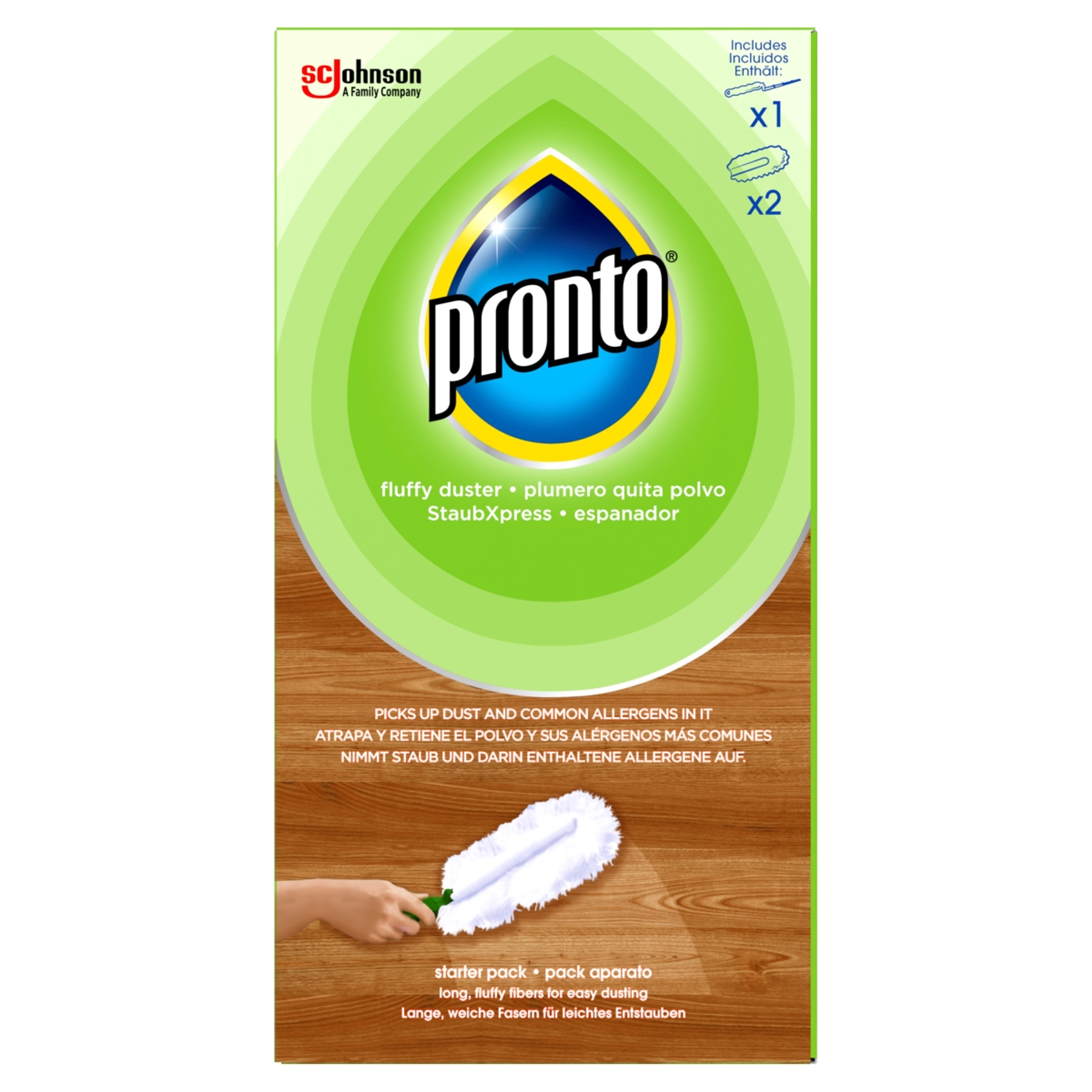 Pronto Duster portalanító 1 db nyél + 2 db pamacs utántöltő - 1 db