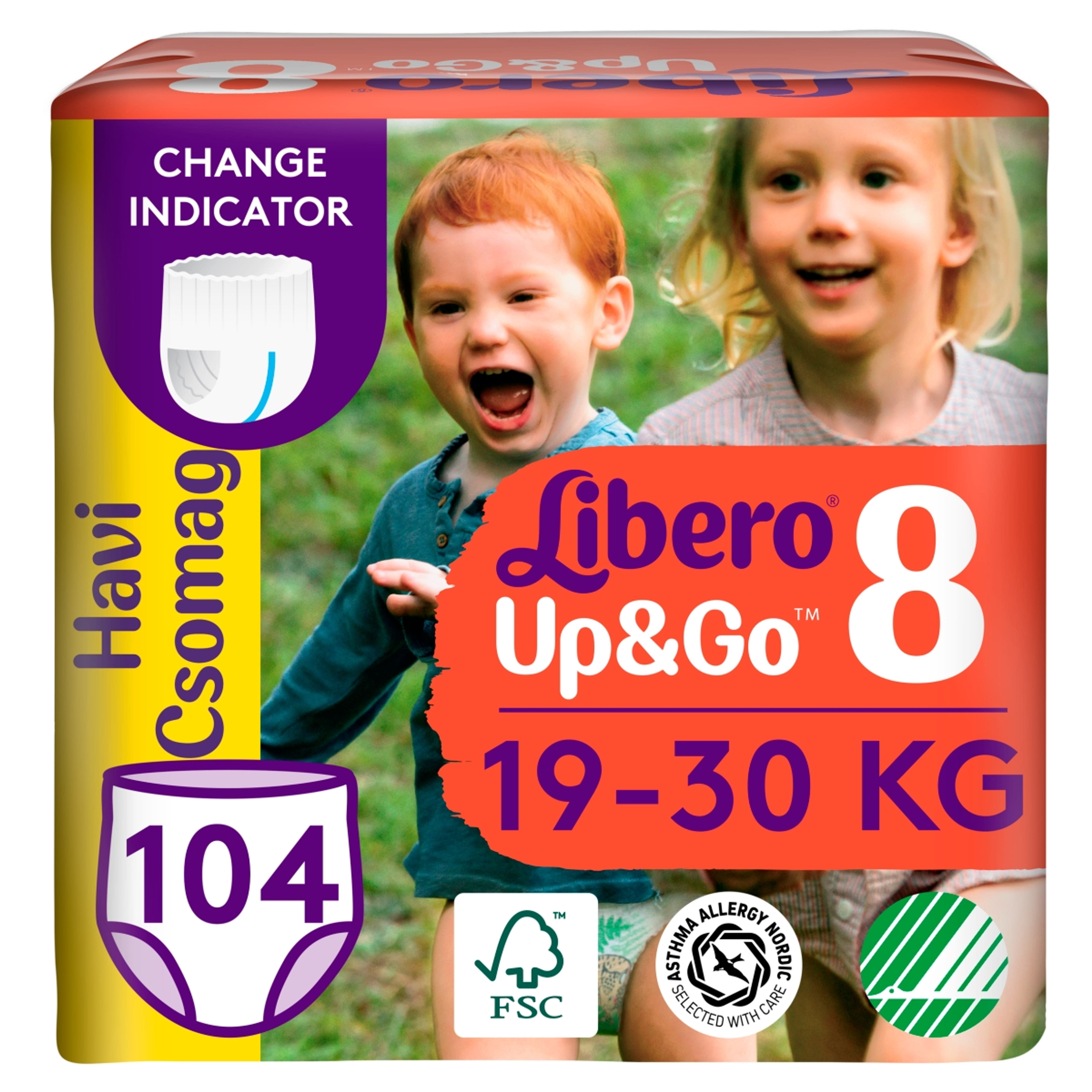 Libero Up&Go bugyipelenka 8-as 19-30 kg - 104 db
