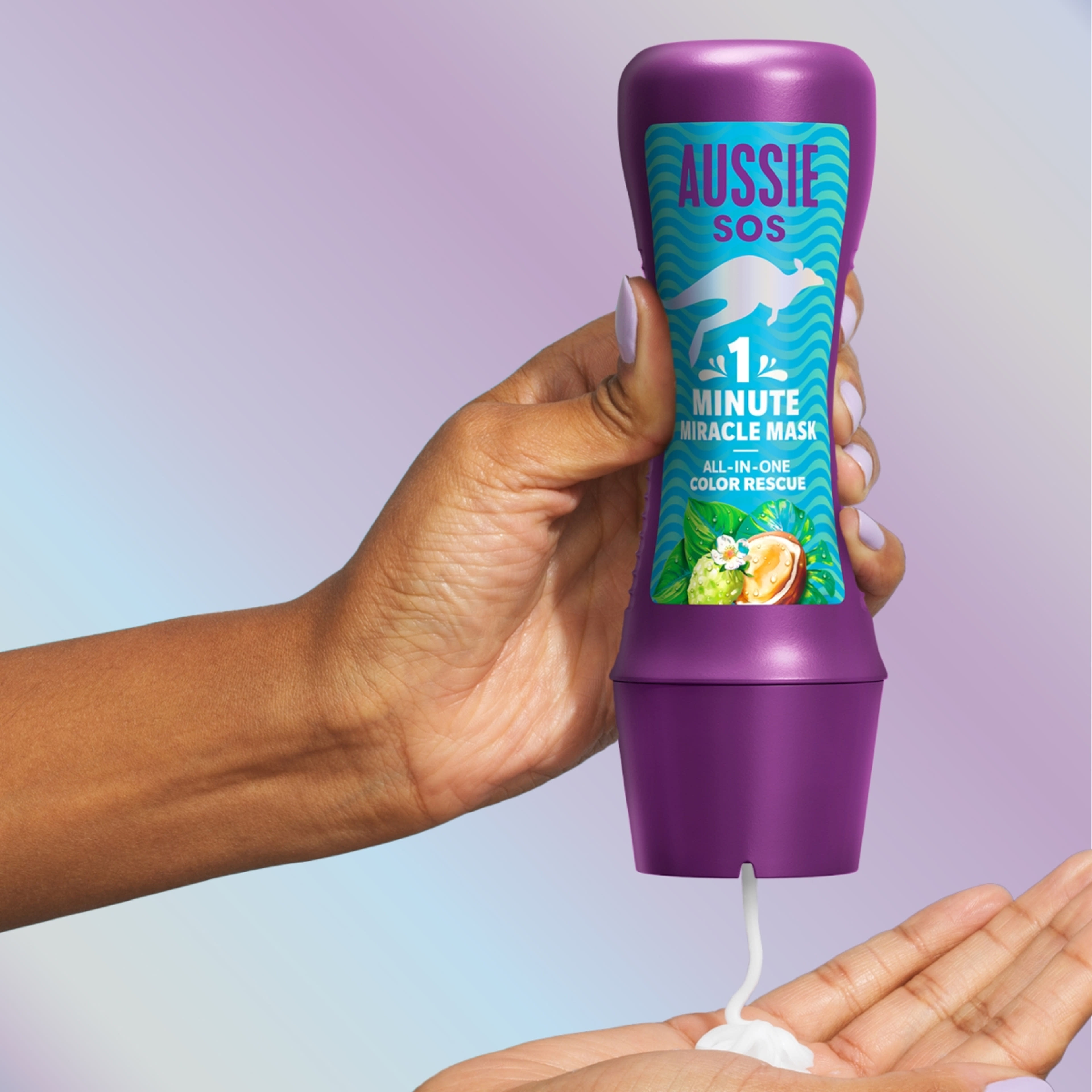 Aussie SOS 1 Minute Miracle Colour hajmaszk - 250 ml-4