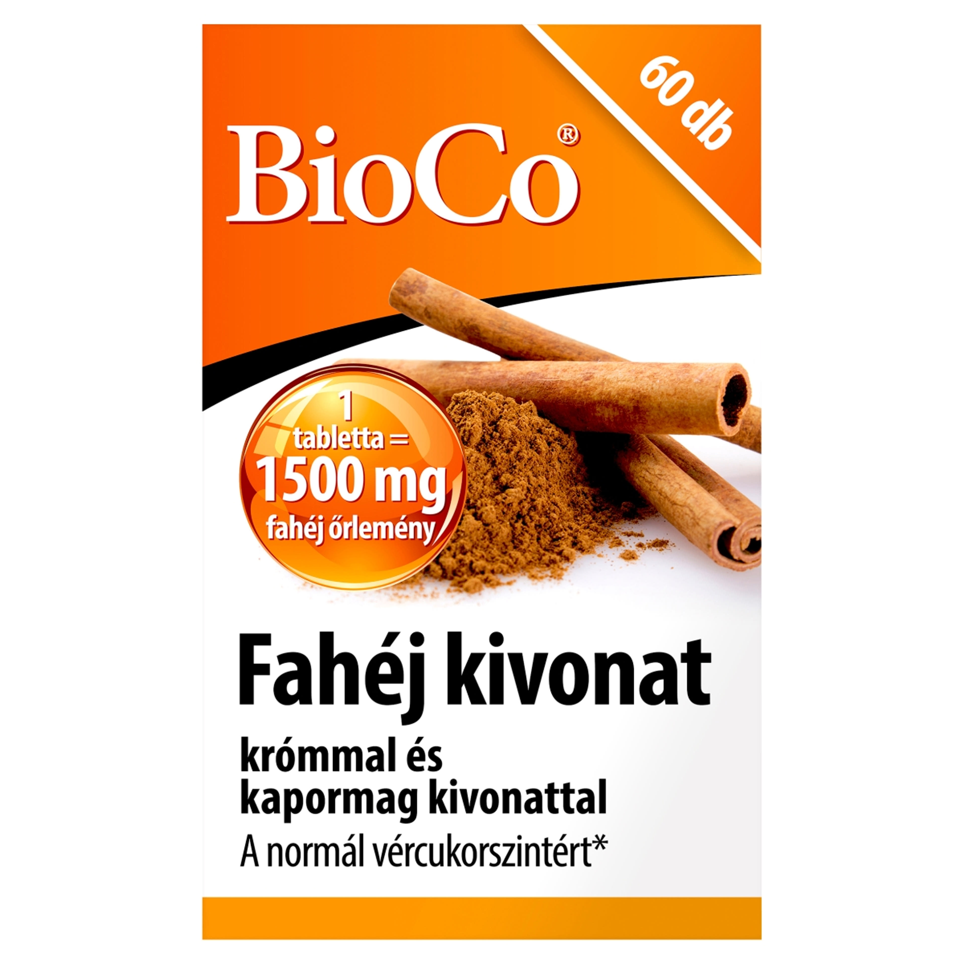 Biocon Fahéj kivonat étrenkiegészítő tabletta - 60 db-1