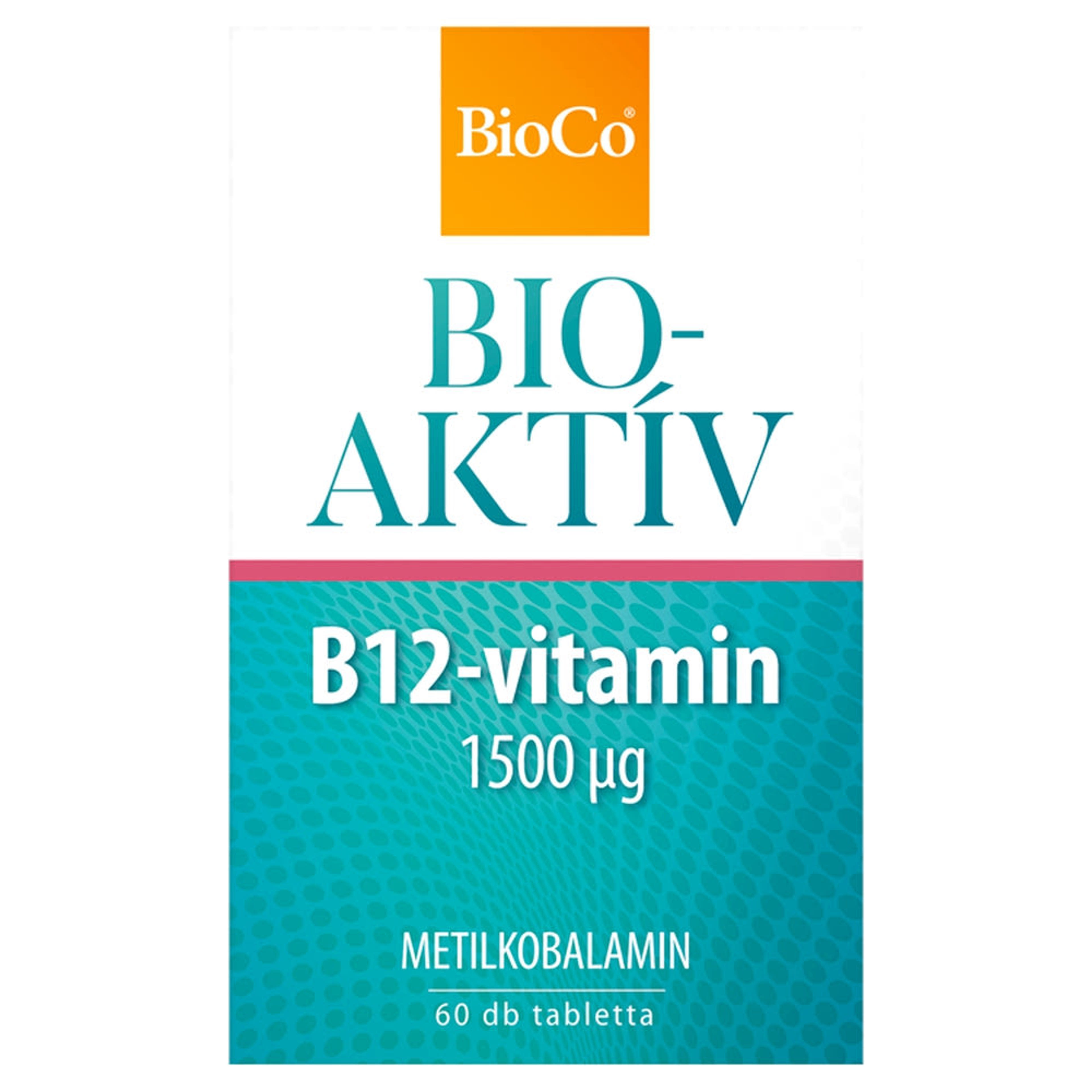 BioCo BIOAKTÍV B12-vitamin 1500 μg étrend-kiegészítő tabletta - 60 db