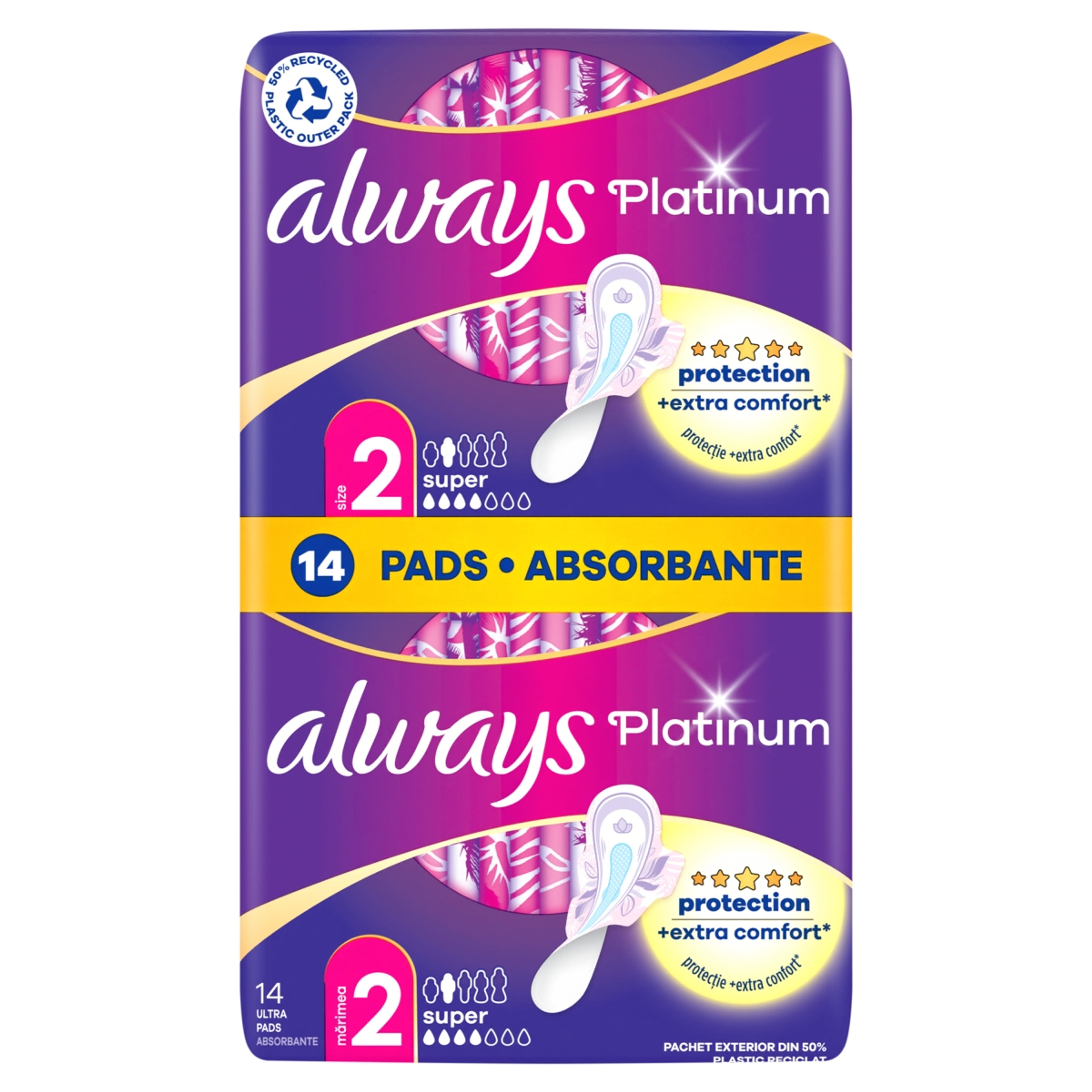 Always Platinum Duo Pack super egészségügyi betét - 14 db