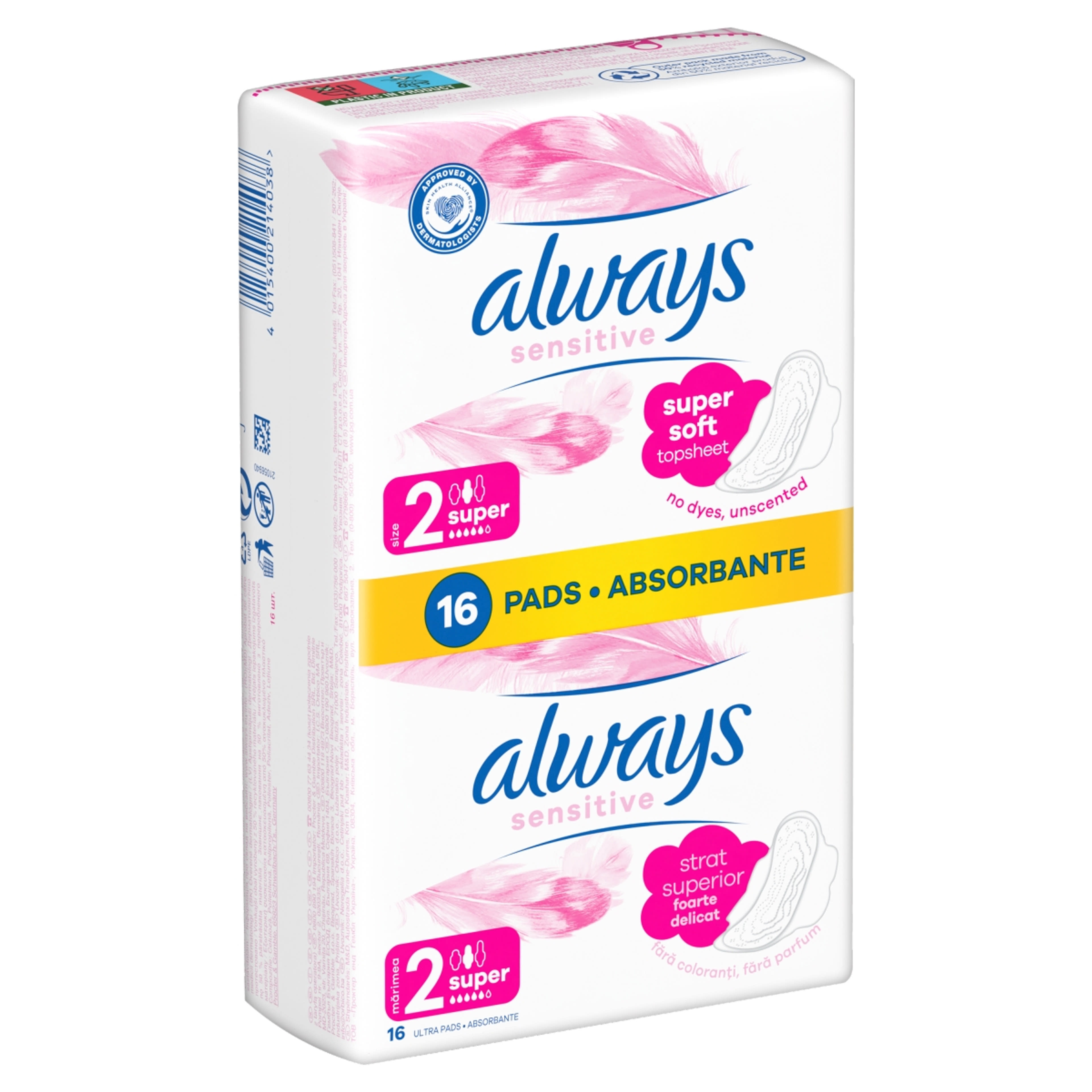 Always Ultra Sensitive Super Plus intim betét - 16 db-2