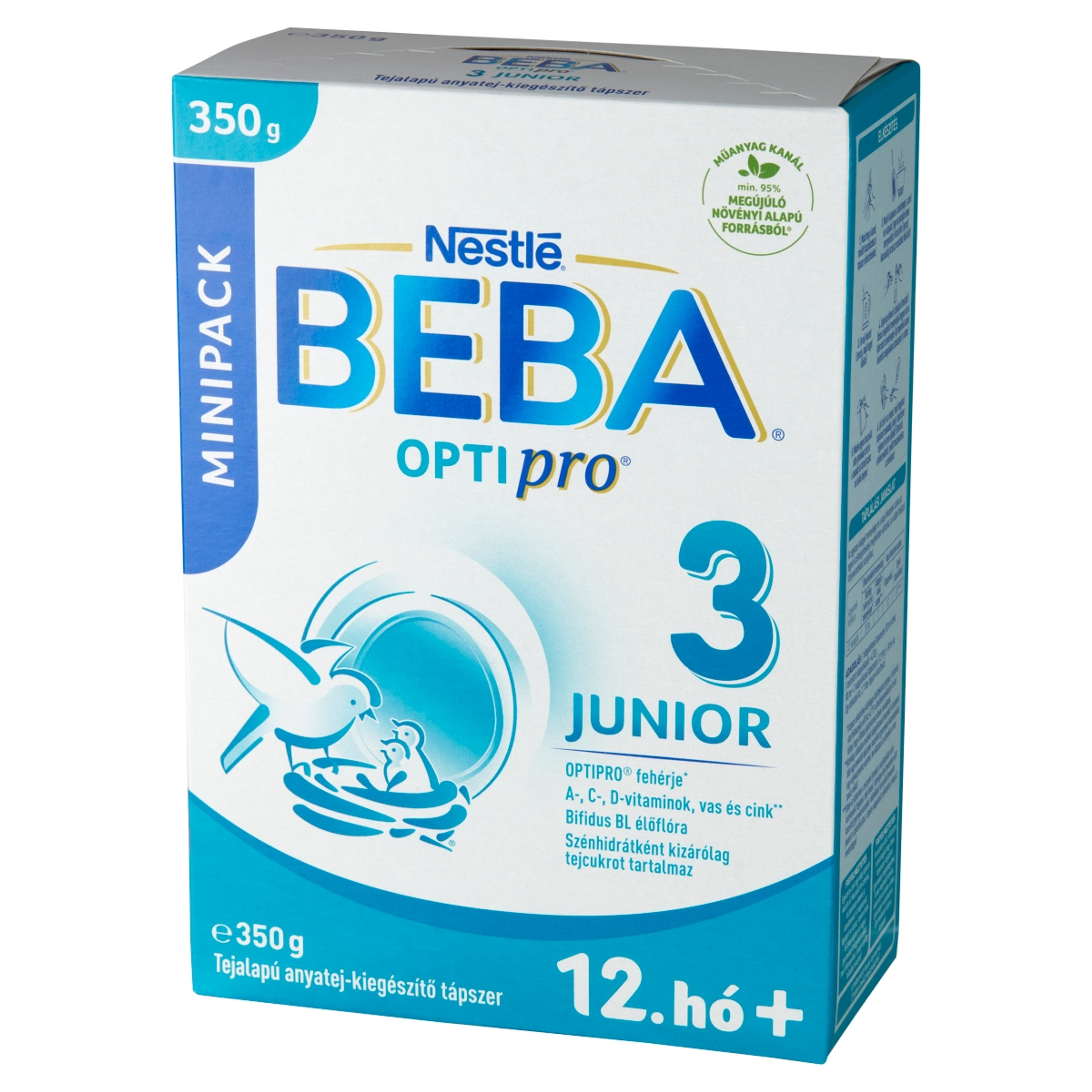 BEBA OPTIPRO Junior 3 tejalapú anyatej-kiegészítő tápszer 12. hónapos kortól - 350 g-2