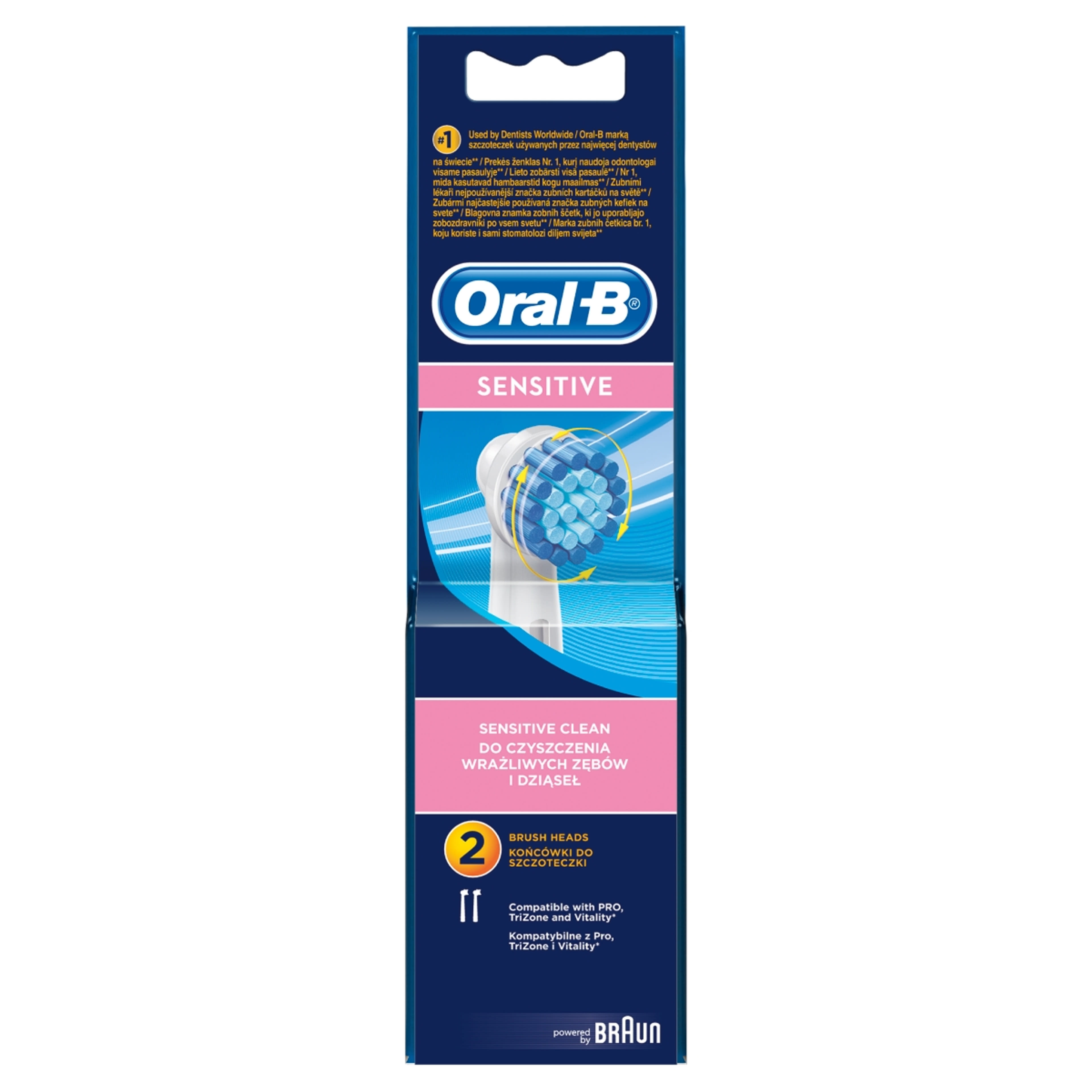 Oral-B Power Professional Care Sensitive Clean fogkefefej - 2 db