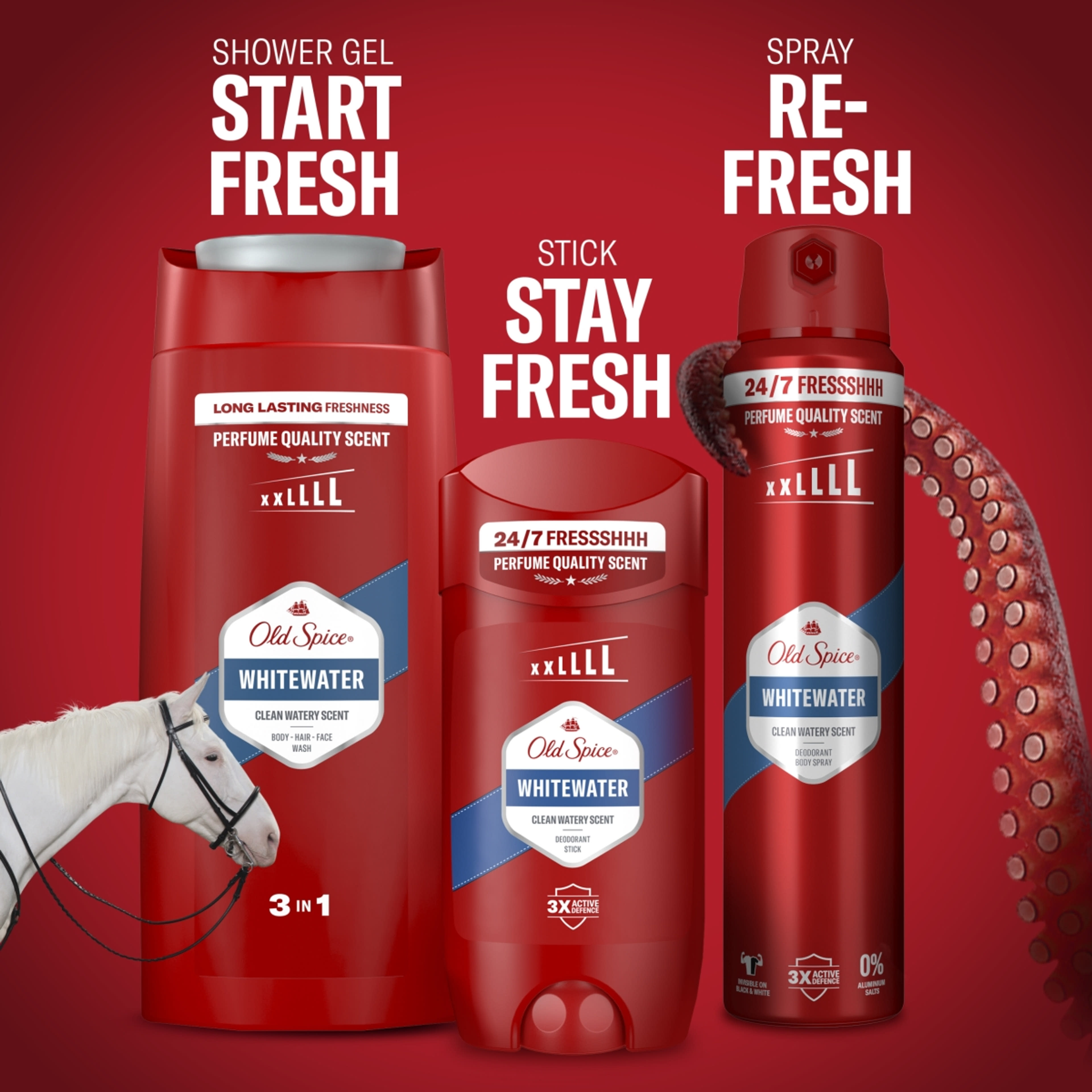 Old Spice Whitewater dezodor - 250 ml-9
