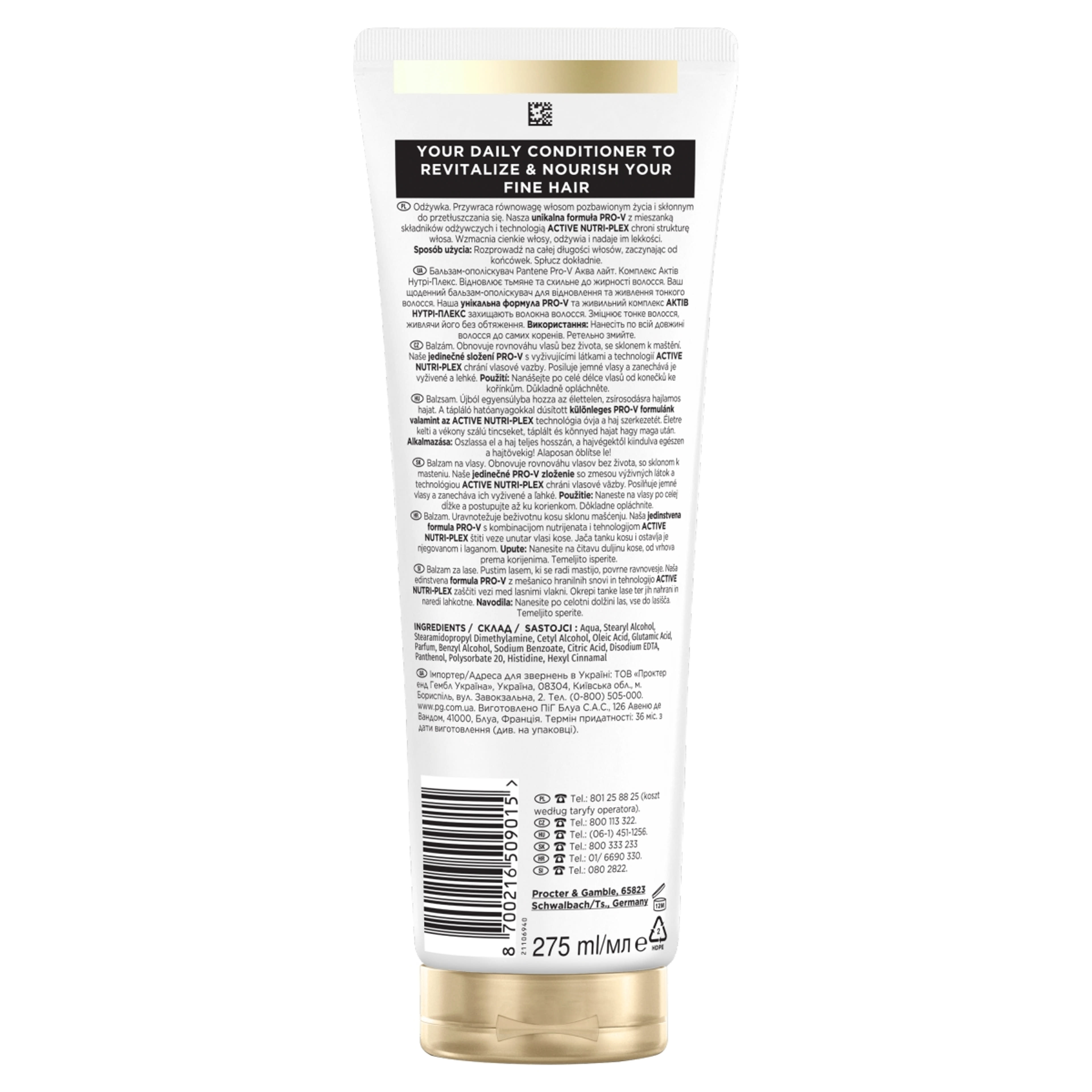 Pantene Pro-V Aqualight balzsam - 275 ml-2