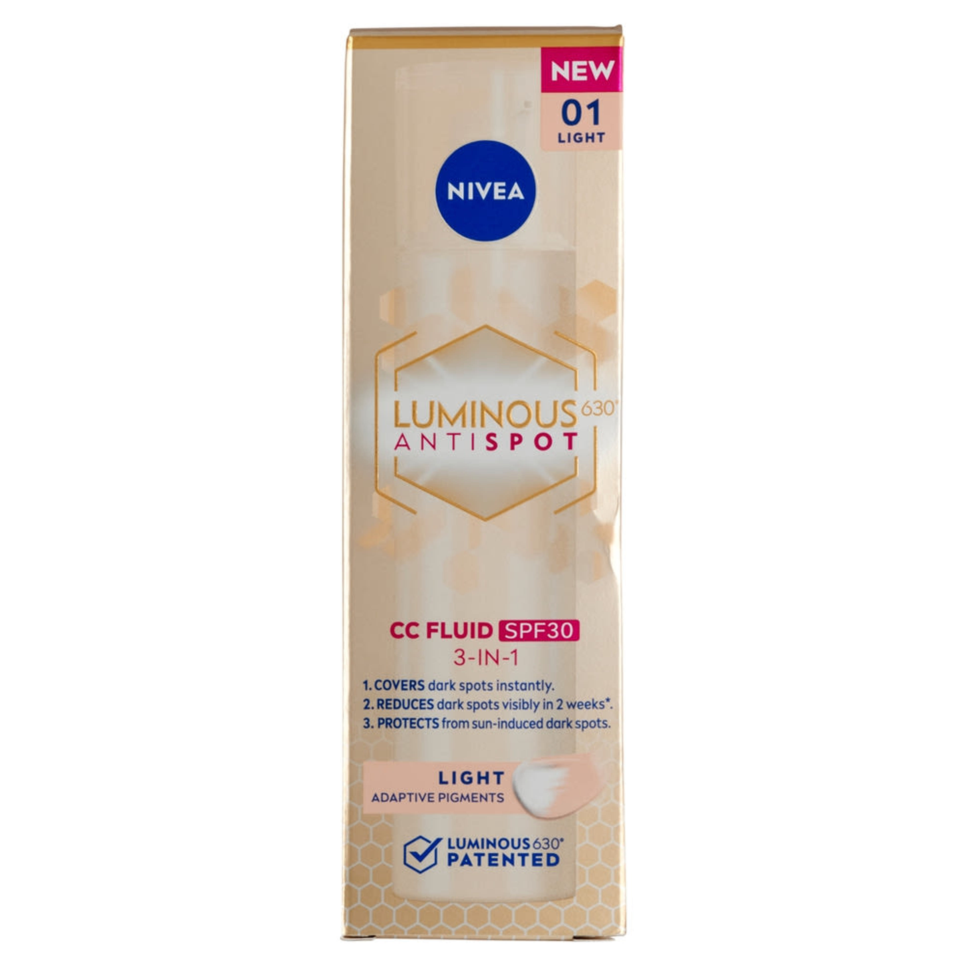 Nivea Luminous630 színezett fluid SPF30 /világos - 40 ml