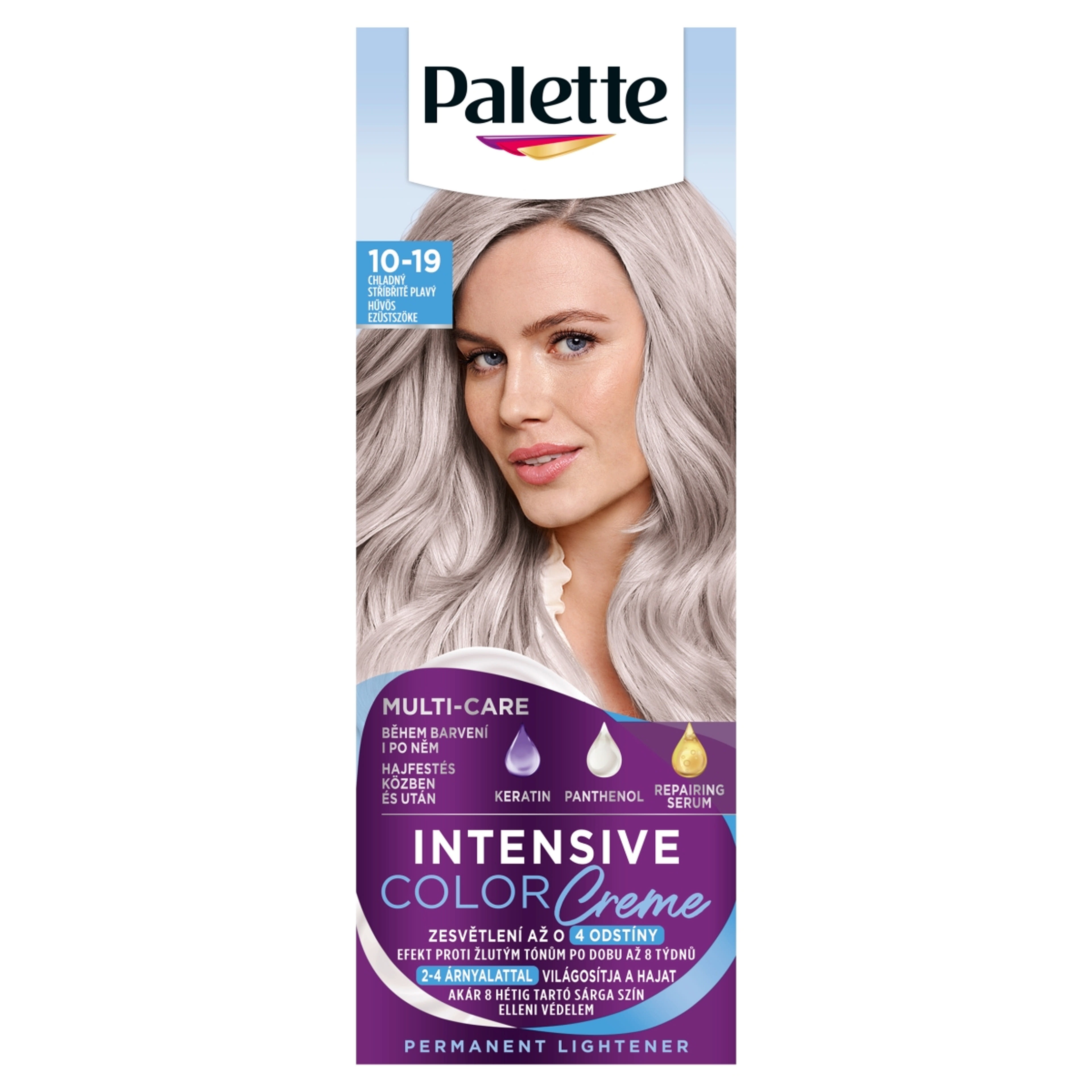 Palette Intensive Color Creme 10-19 hűvös ezüstszőke - 1 db