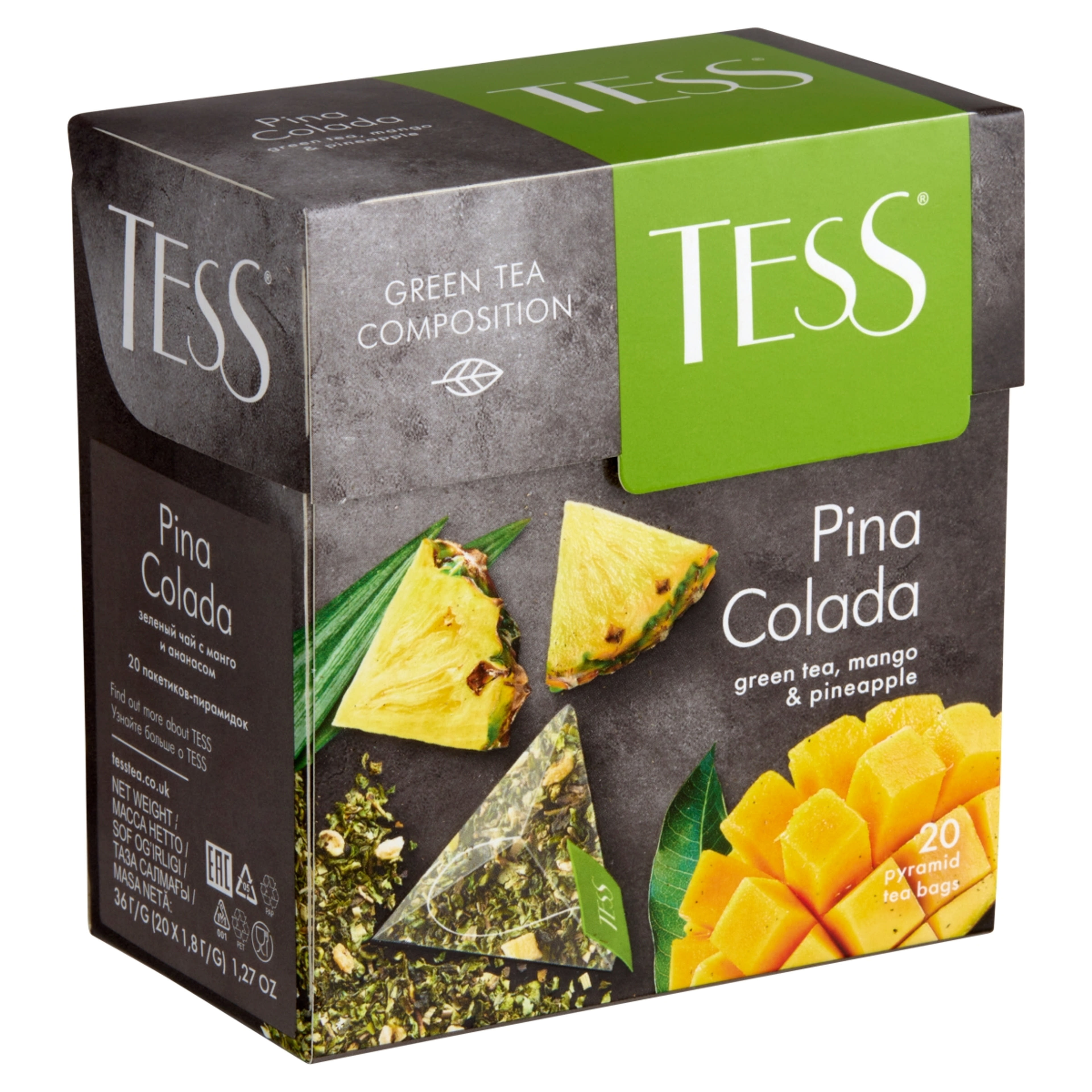 Tess Pina Colada zöld tea - 36 g-2