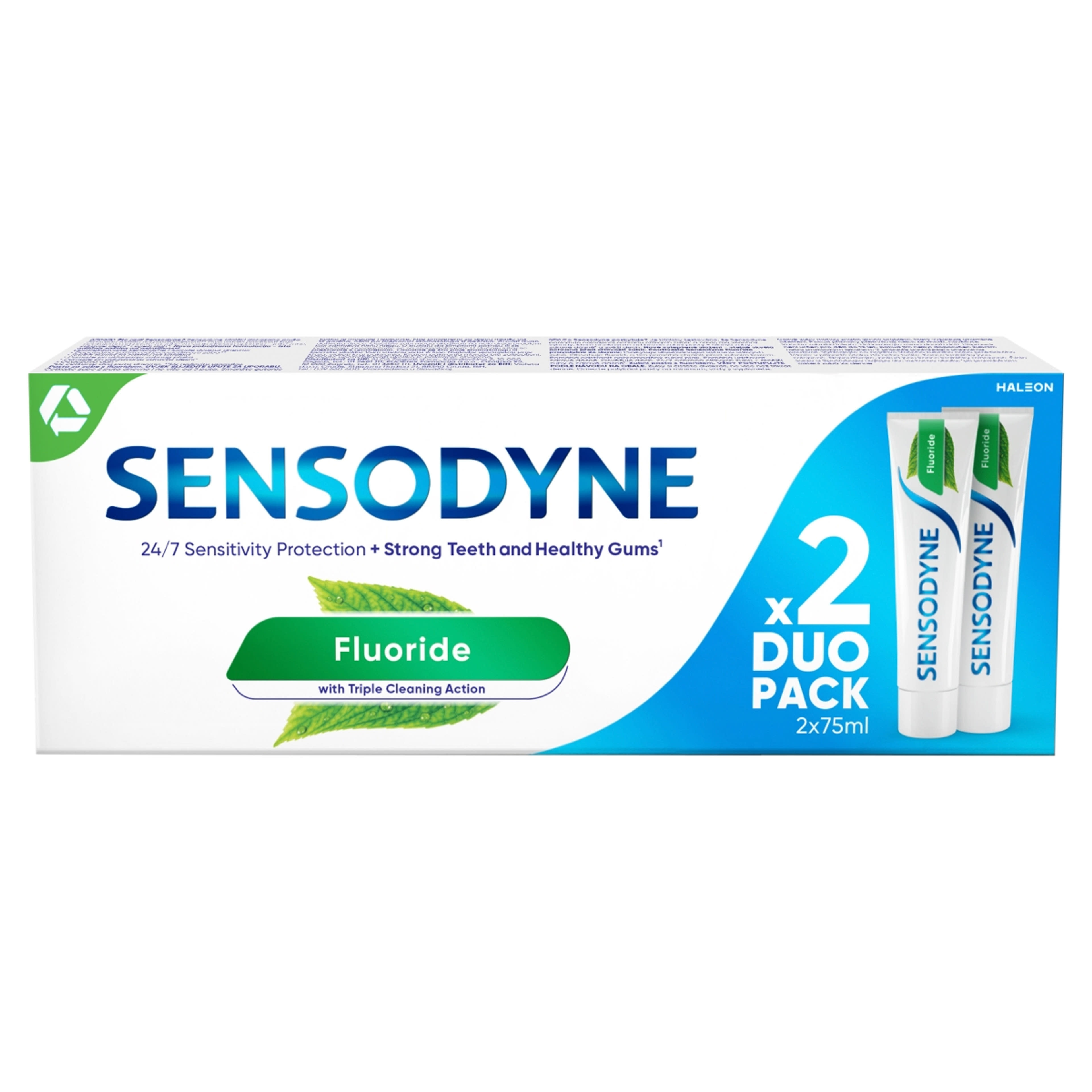 Sensodyne Fluoride fogkrém 2 x 75 ml - 150 ml-1