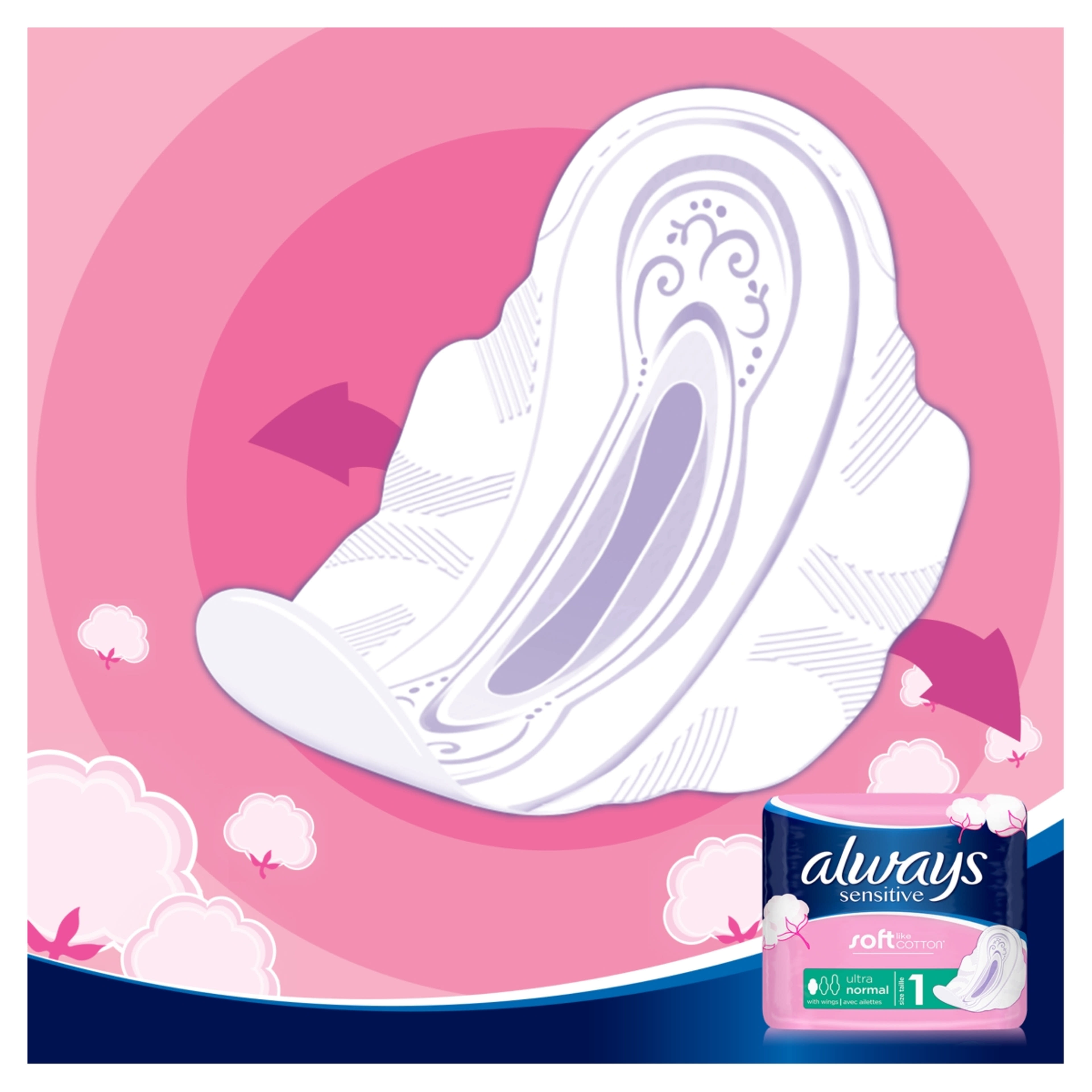 Always Sensitive Ultra Normal Plus intim betét - 10 db-4