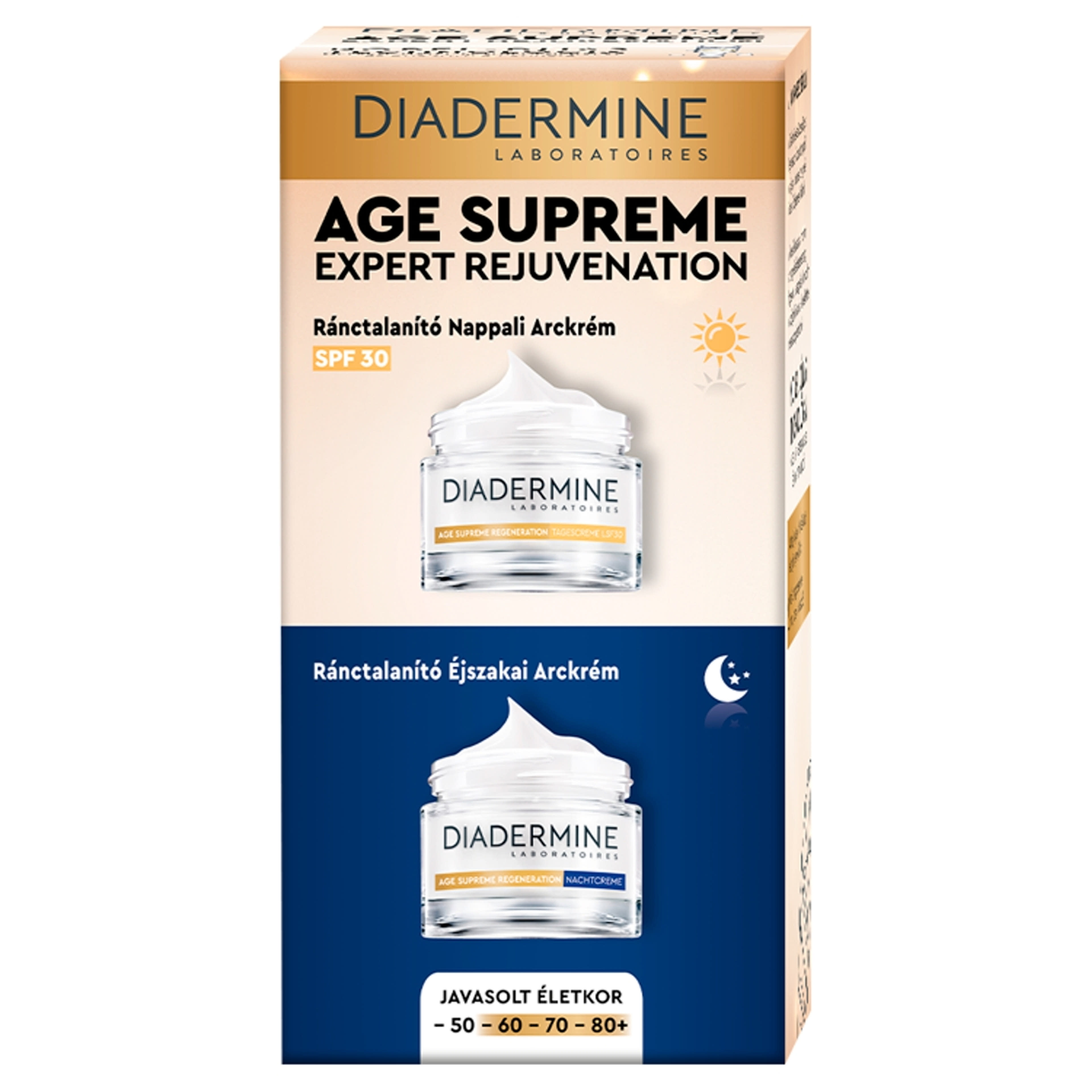 Diadermine Age Supreme nappali & éjszakai öregedésgátló combipack 2x50 ml - 100 ml-1