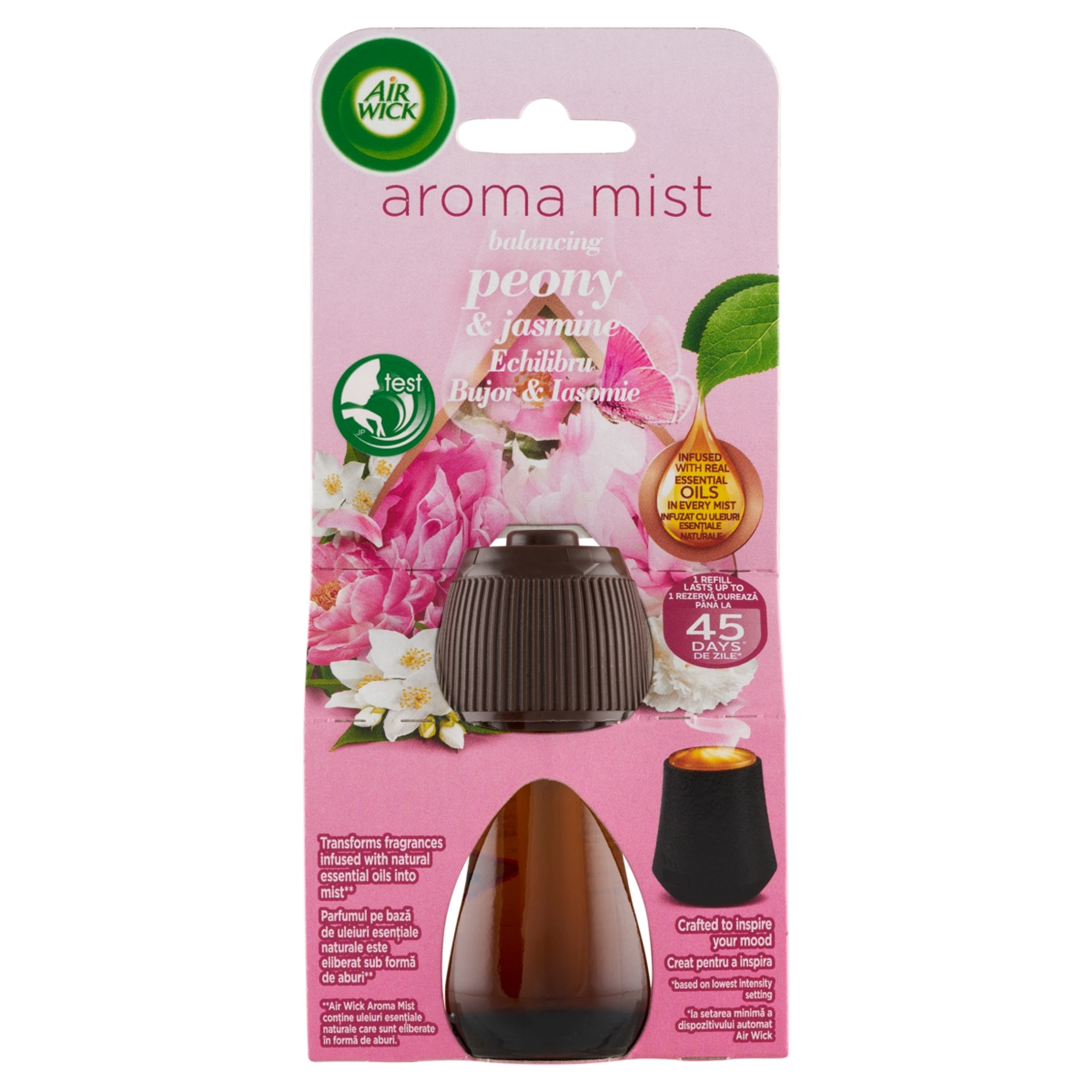 Air Wick bazsarózsa és jázmin aroma diffúzor utántöltő - 20 ml