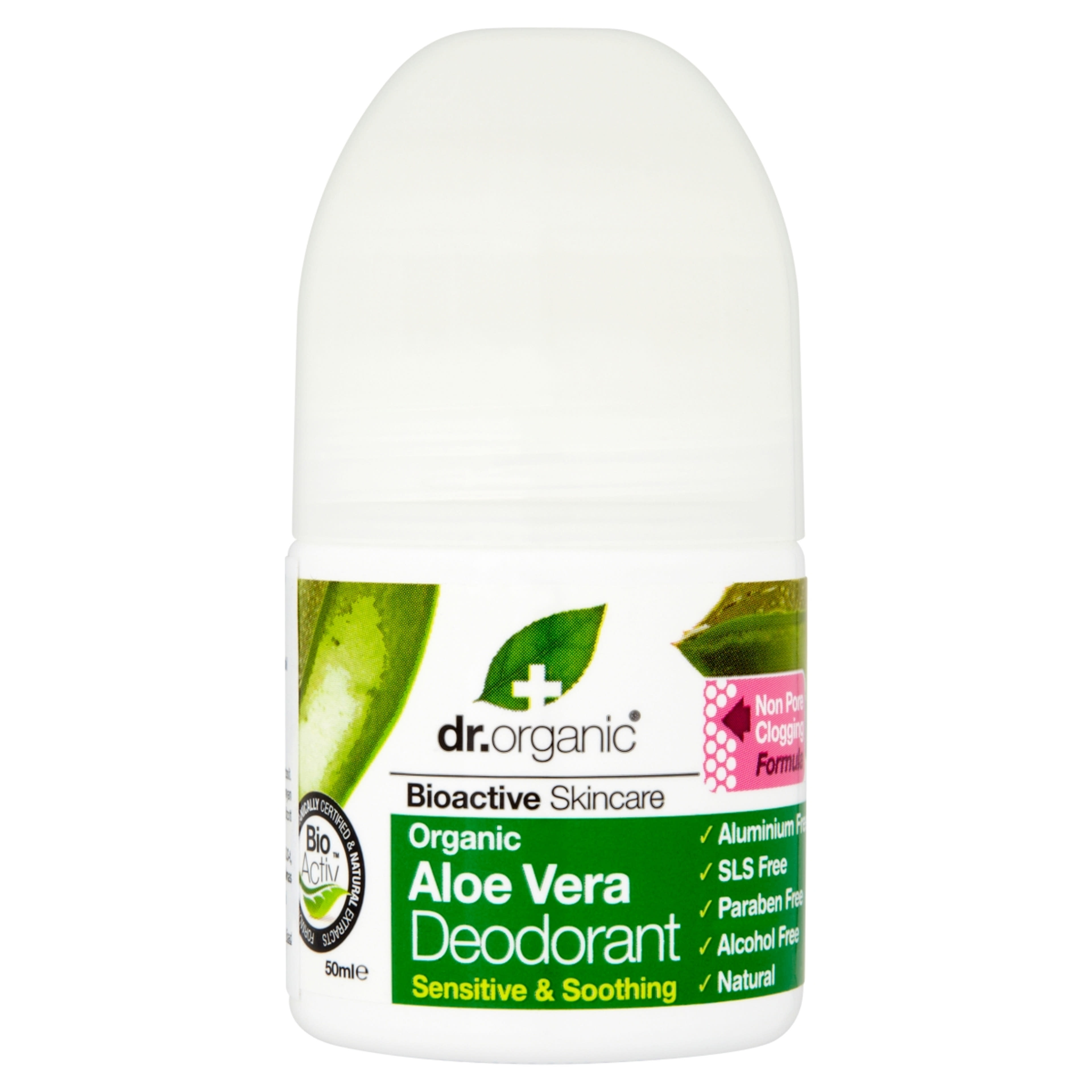 Dr. Organic Aloe Vera roll-on - 50 ml