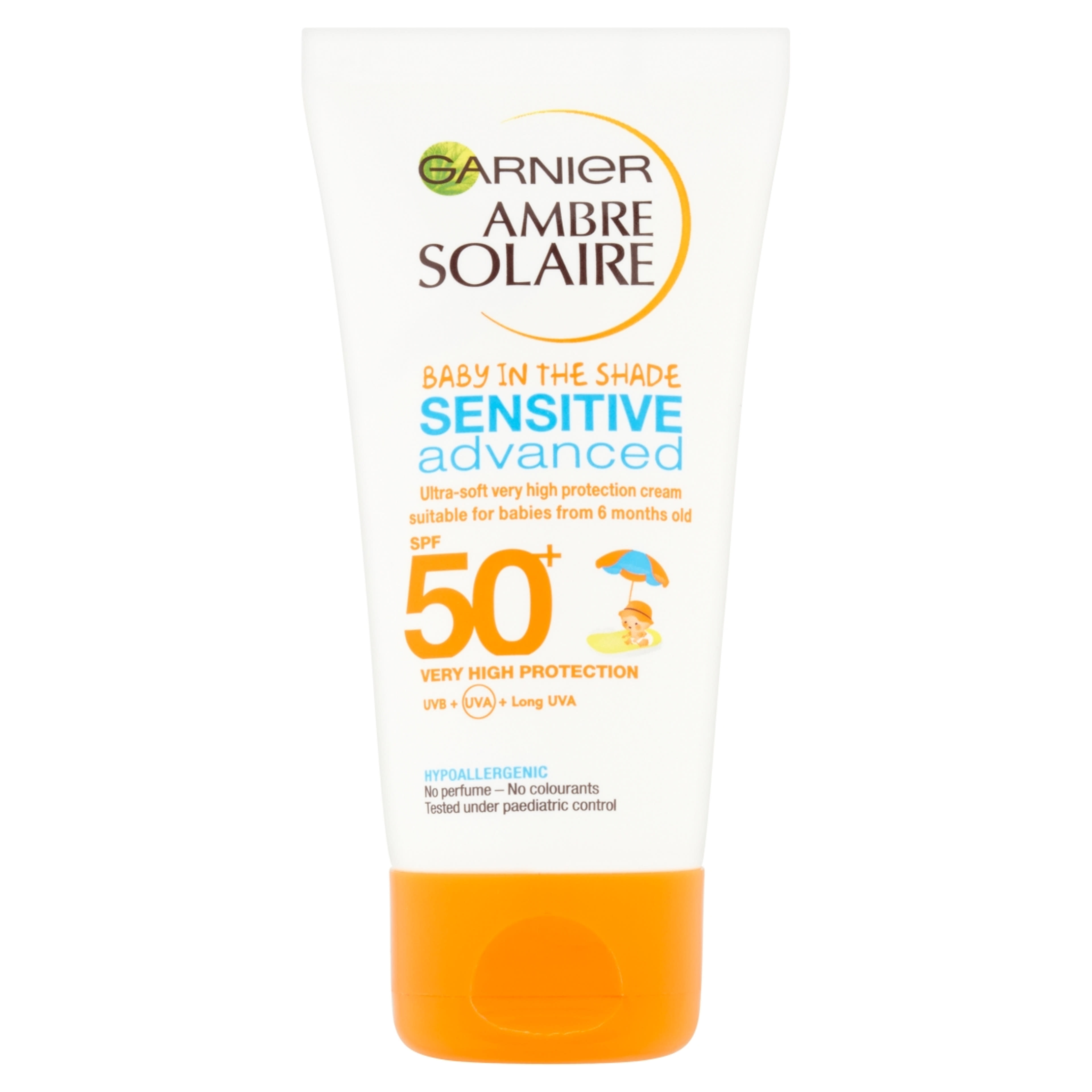 Garnier Ambre Solaire Sensitive Advanced Baby naptej SPF 50+ 50 ml - 1 db