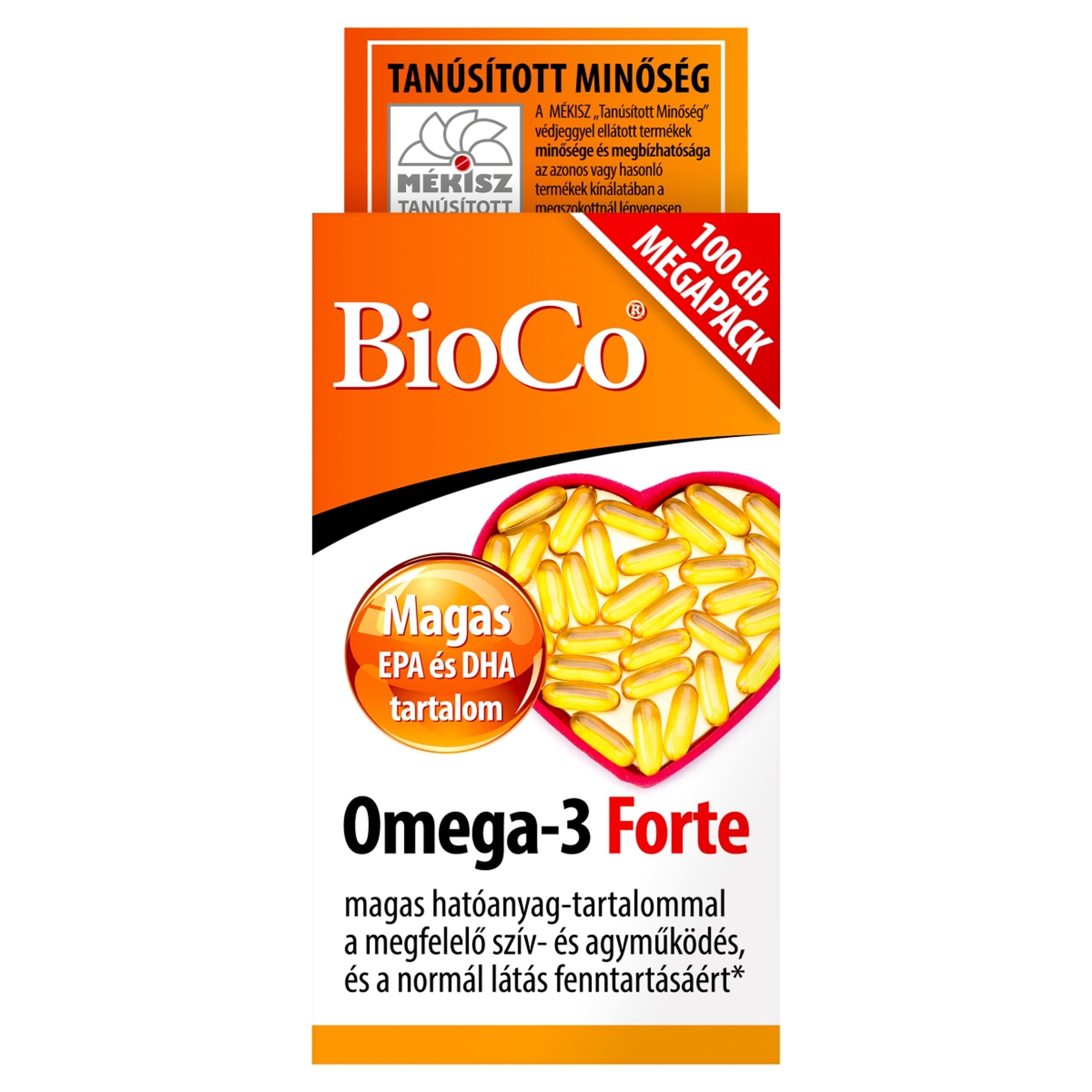 BioCo Omega-3 Forte Megapack Lágykapszula - 100 db