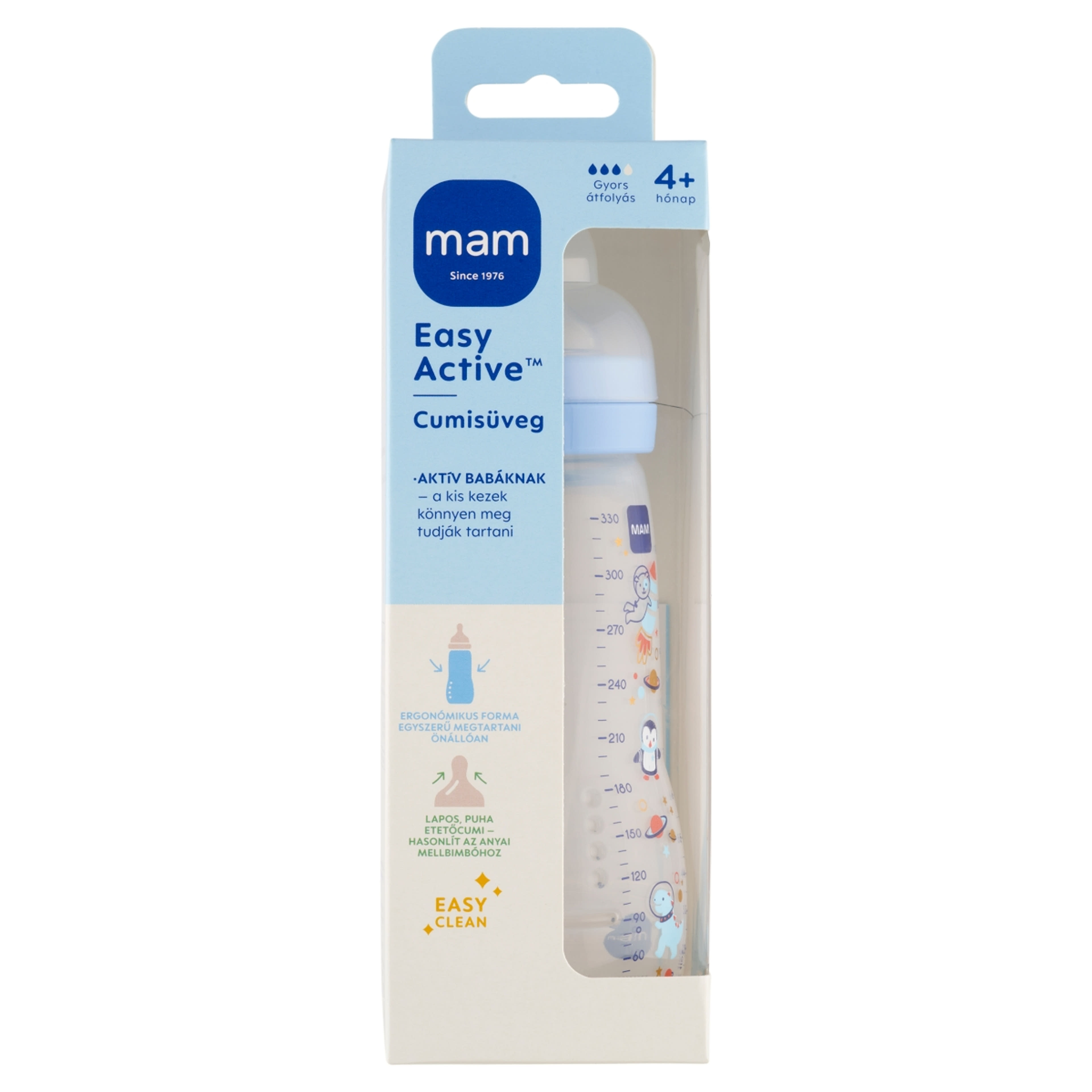 Mam cumisüveg 4 hónapos kortól, 330 ml - 1 db