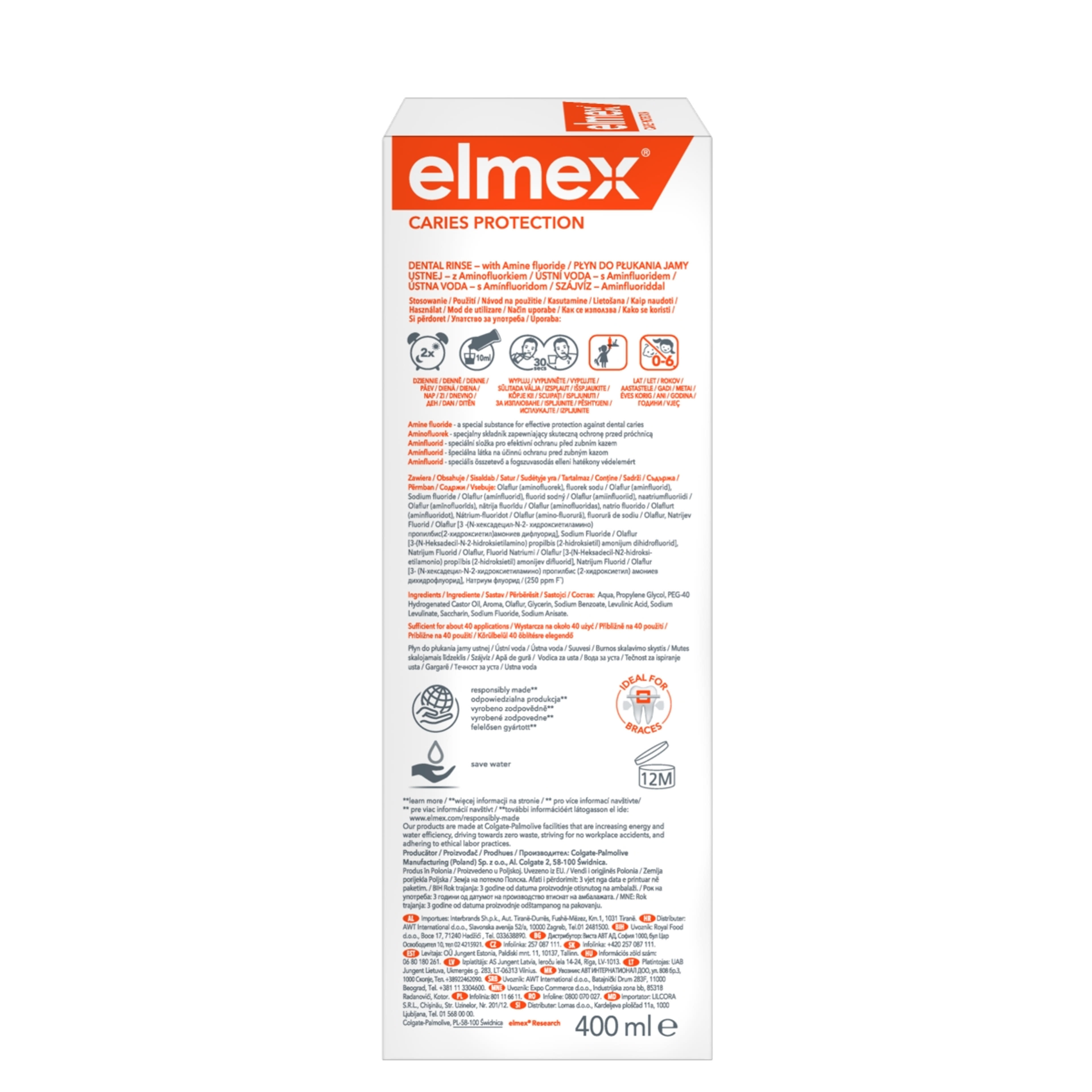 Elmex Caries fogszuvasodás elleni szájvíz - 400 ml-3