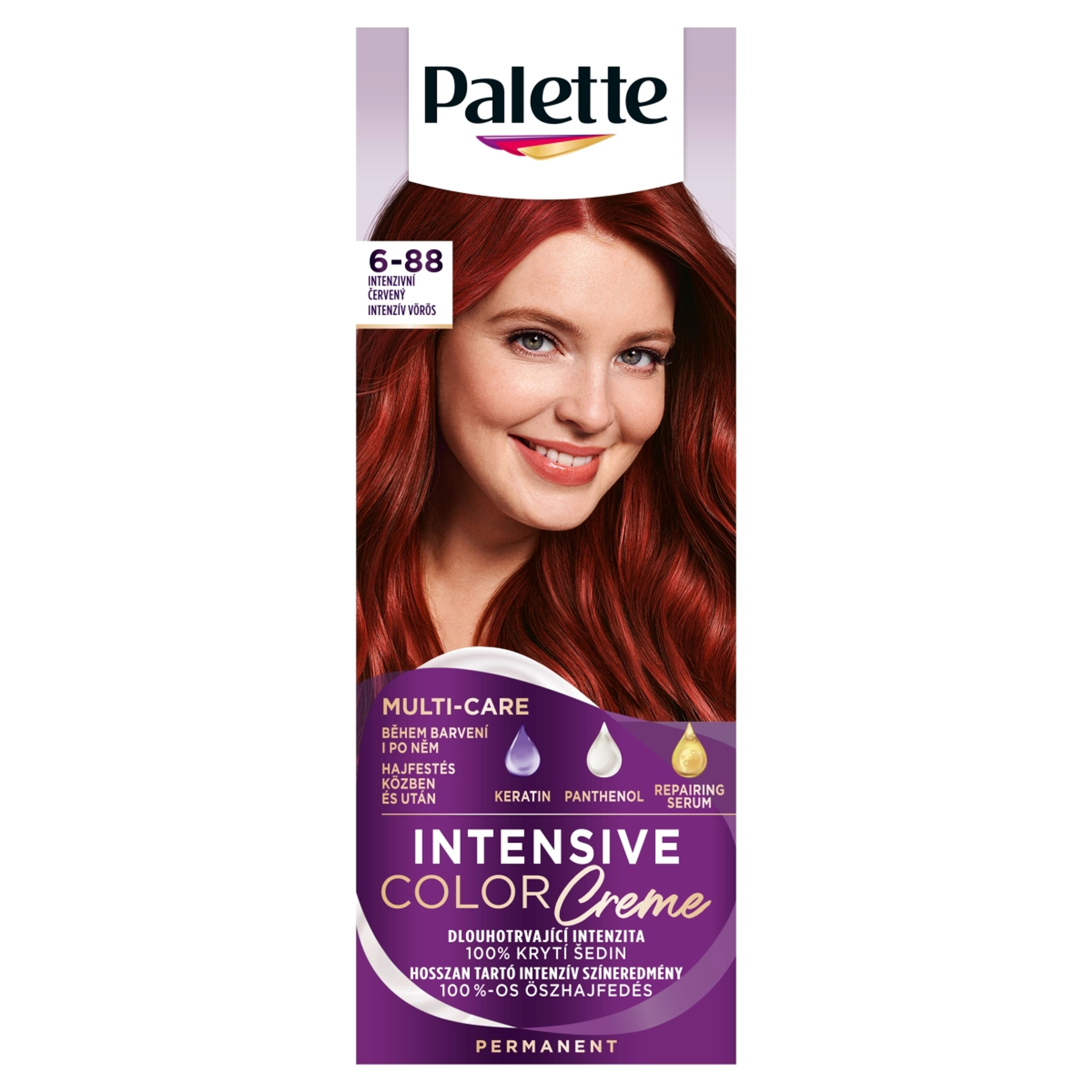 Palette ICC intenzív krémhajfesték RI5 (6-88) intenzív vörös - 1 db