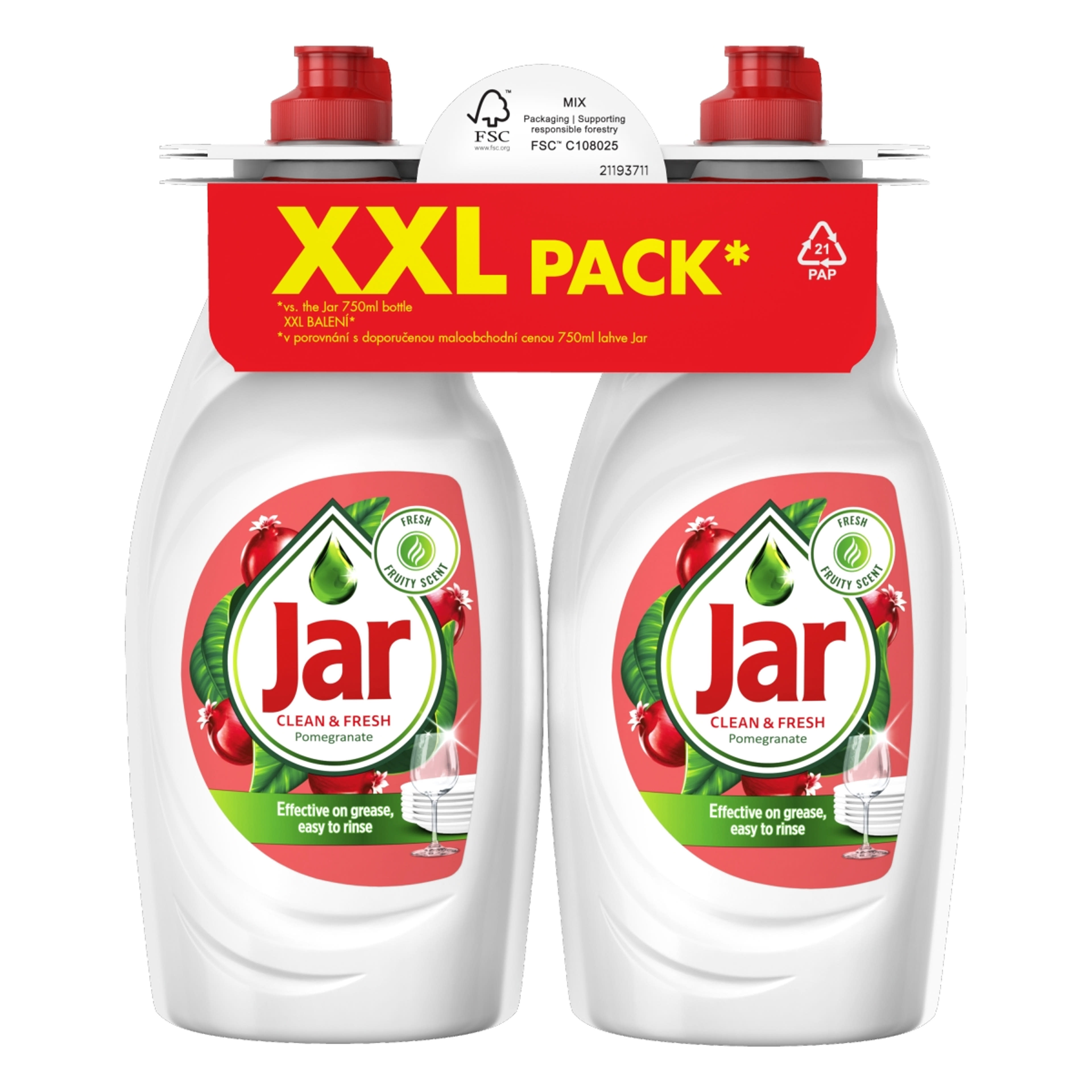 Jar mosogatószer duopack gránátalma ilattal 2x750 ml - 1500 ml