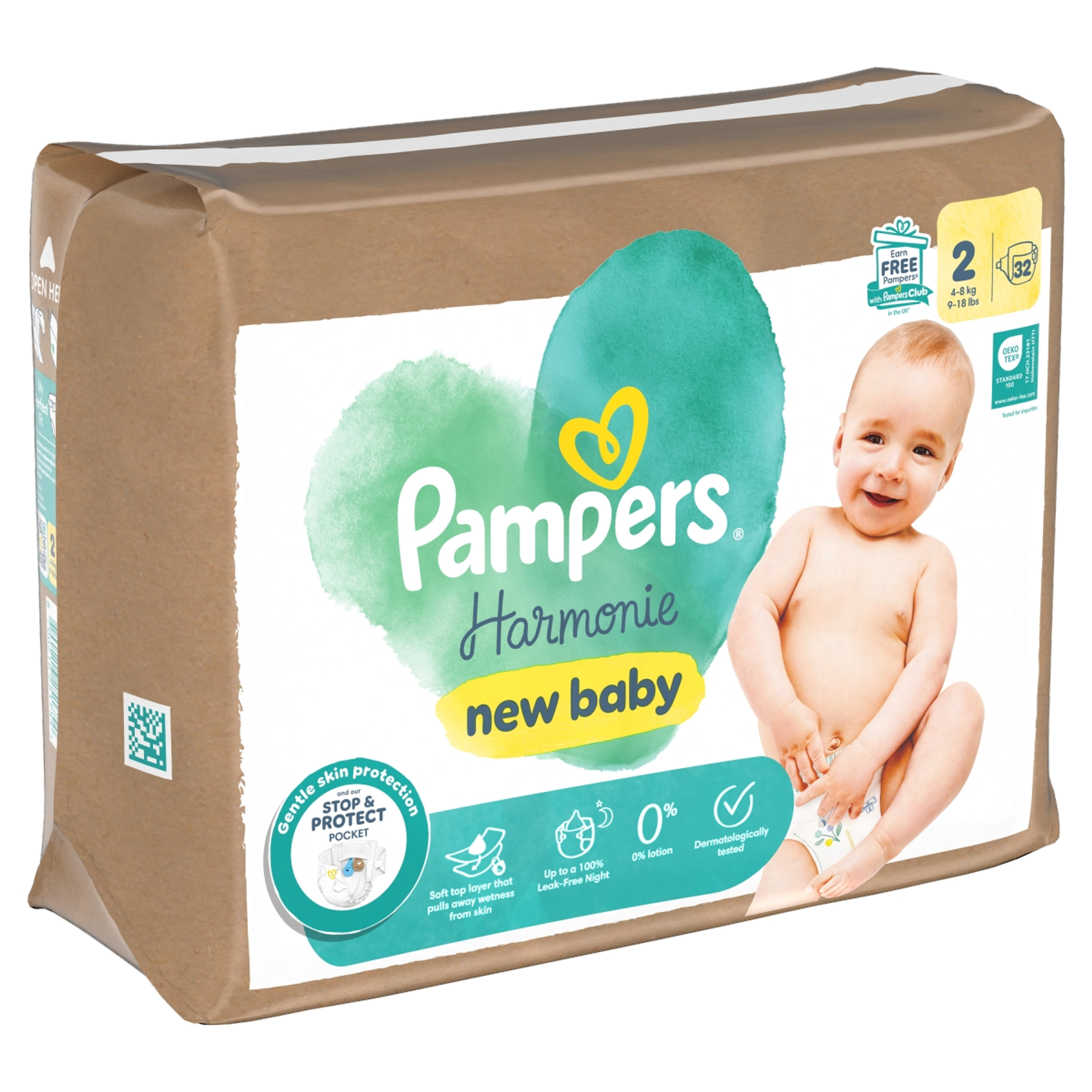 Pampers Harmonie bugyipelenka méret: 2, 4kg-8kg - 32 db-2