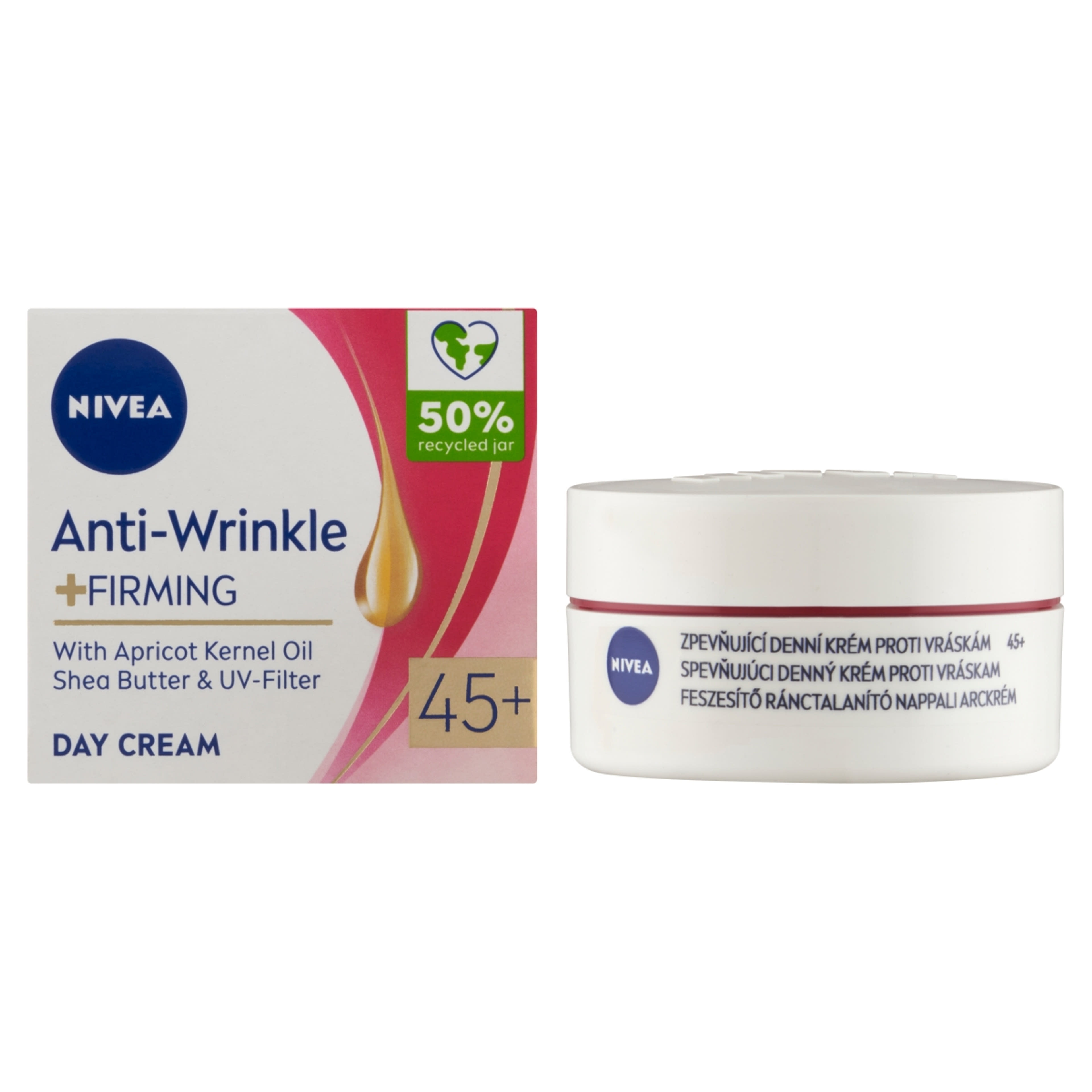 NIVEA Anti Wrinkle 45+ Bőrfeszesítő Nappali arckrém - 50 ml-2