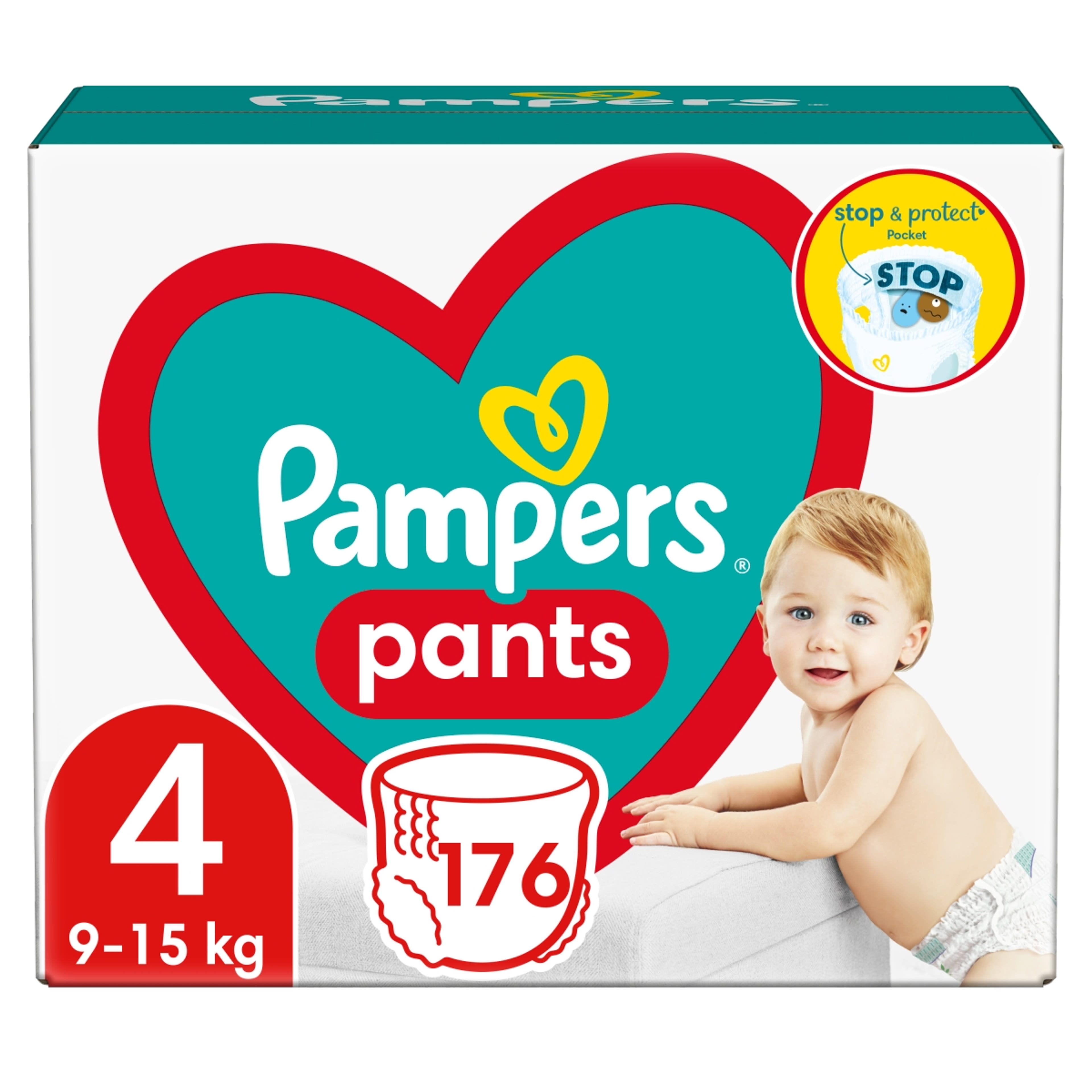 Pampers Pants bugyipelenka monthly pack 4-es 9-15 kg - 176 db