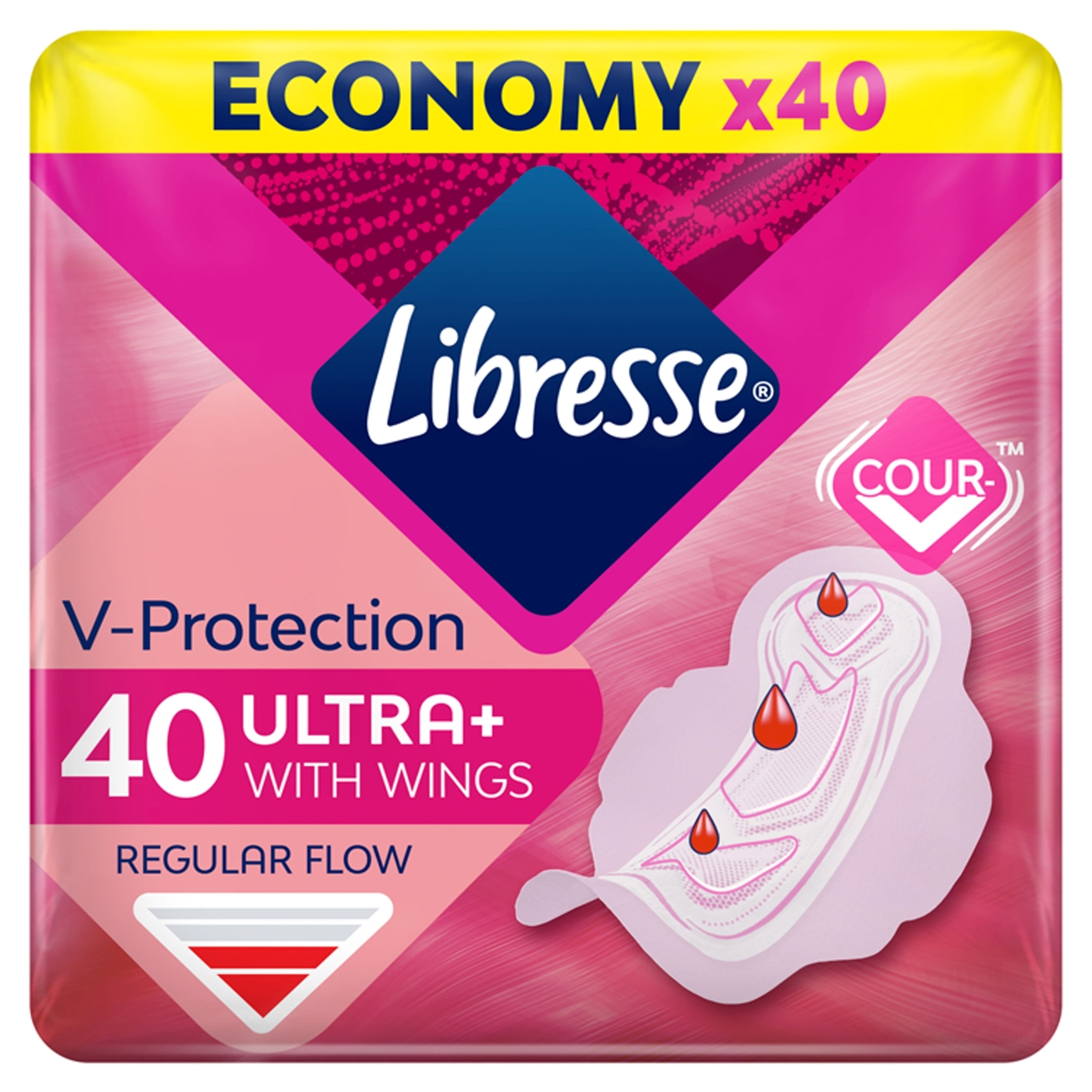 Libresse Ultra Thin Normal vékony szárnyas egészségügyi betét - 40 db-5