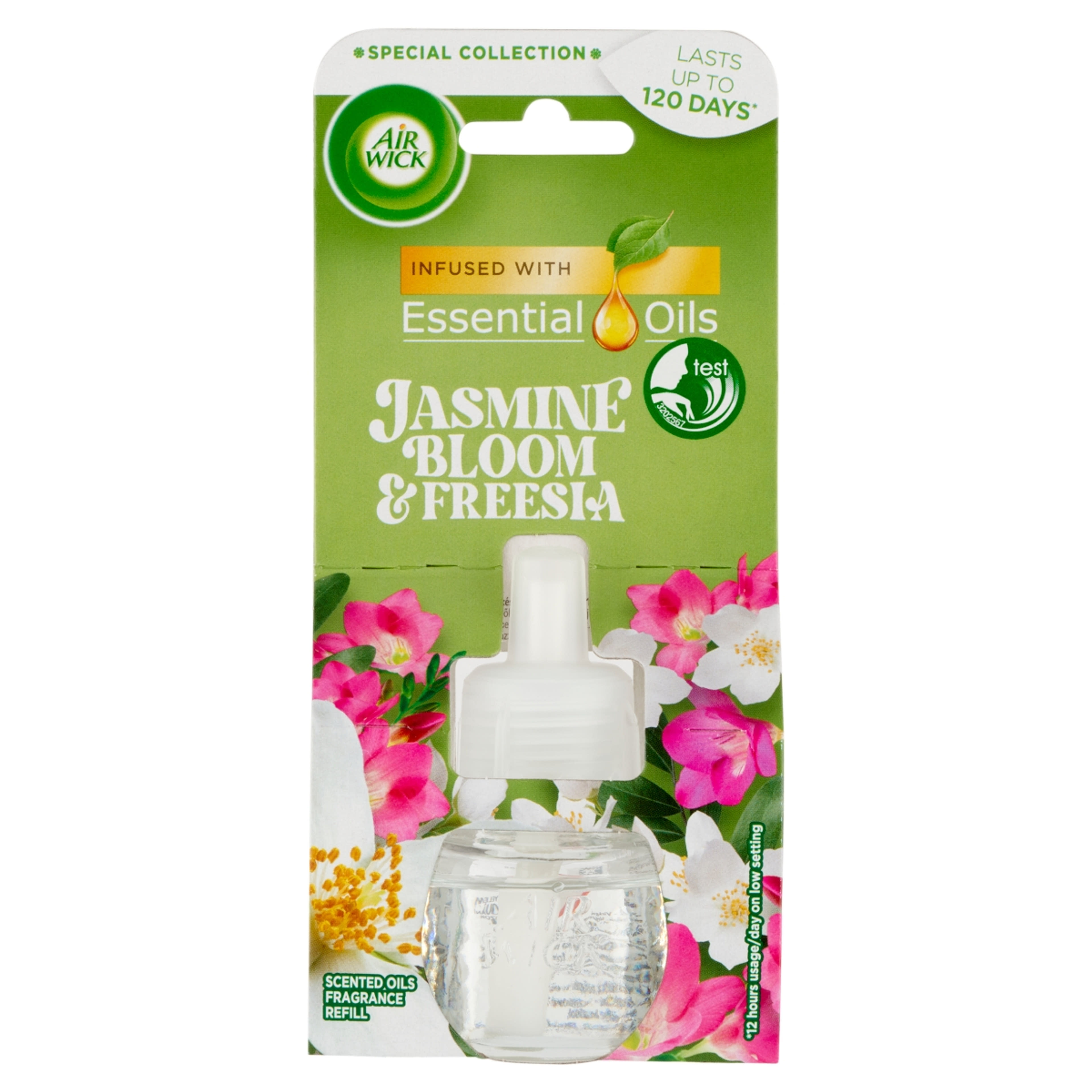 Air Wick elektromos légfrissítő utántöltő jázmin és frézia illattal - 19 ml