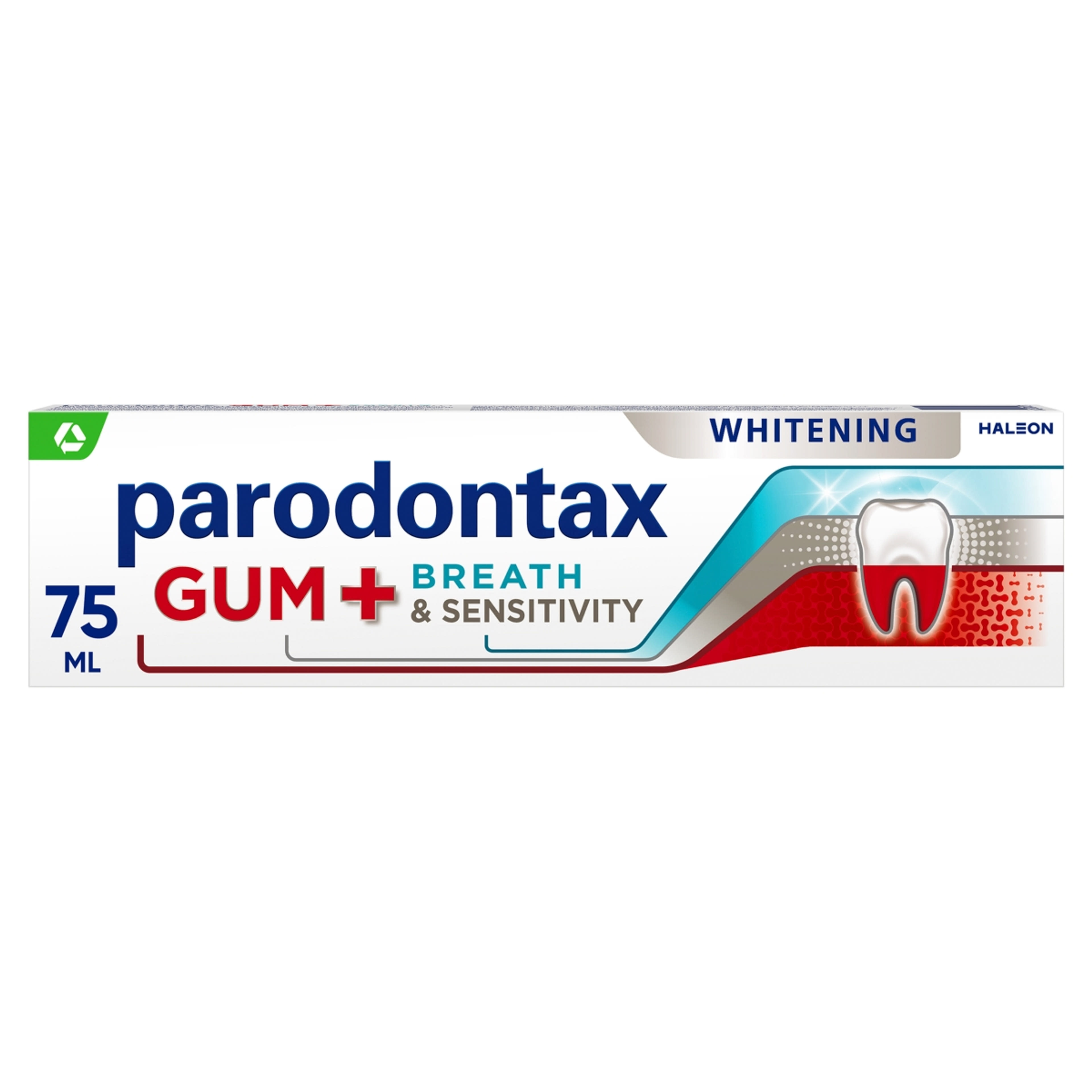 Parodontax Gum&Sensitivity&Breath Whitening fogkrém  - 75 ml