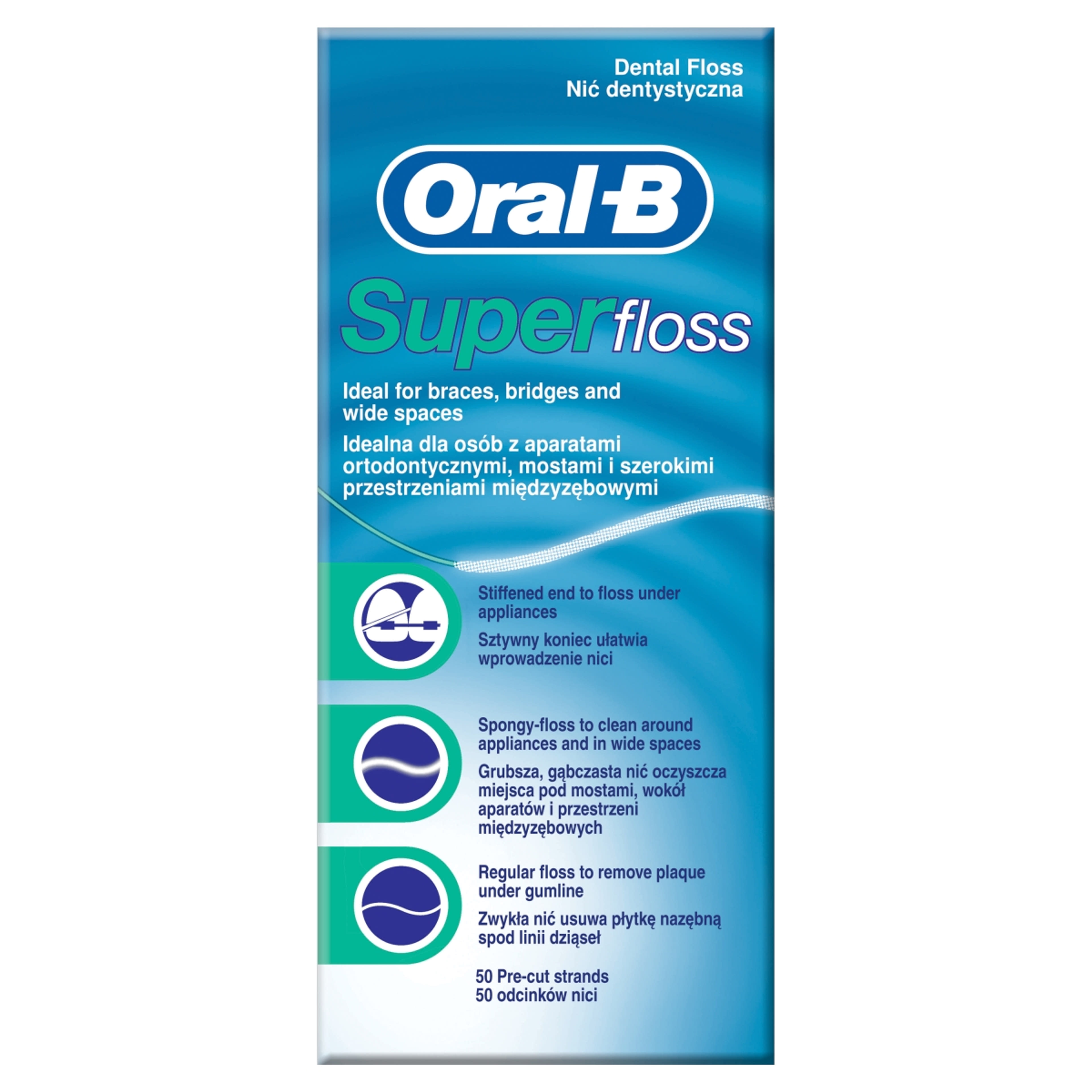 Oral-B fogselyem superfloss - 50 db
