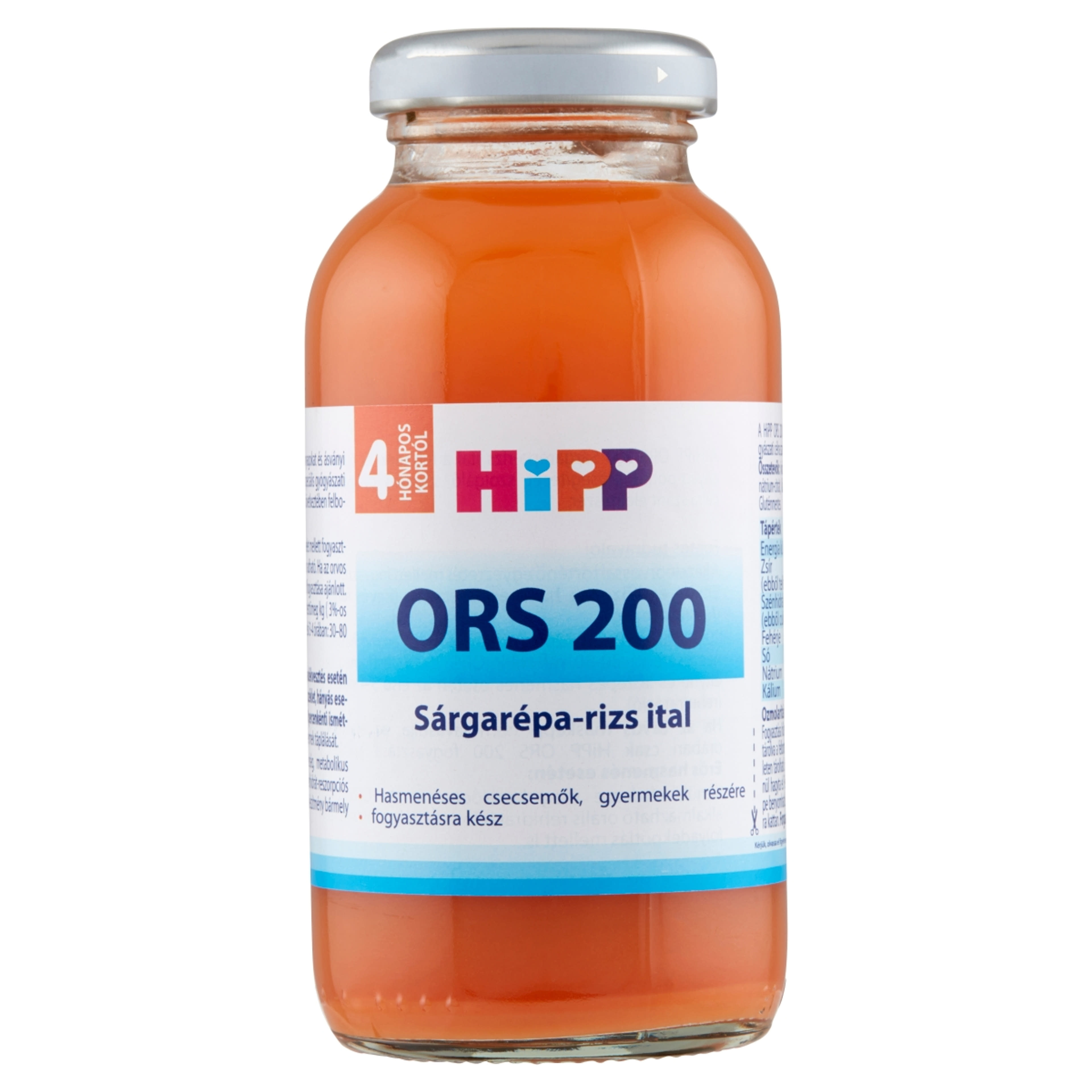 Hipp Bébiital Sárgarépa Rizs Ízesítéssel Hasmenés Kezelésére 4 Hónapos Kortól - 200 ml-1