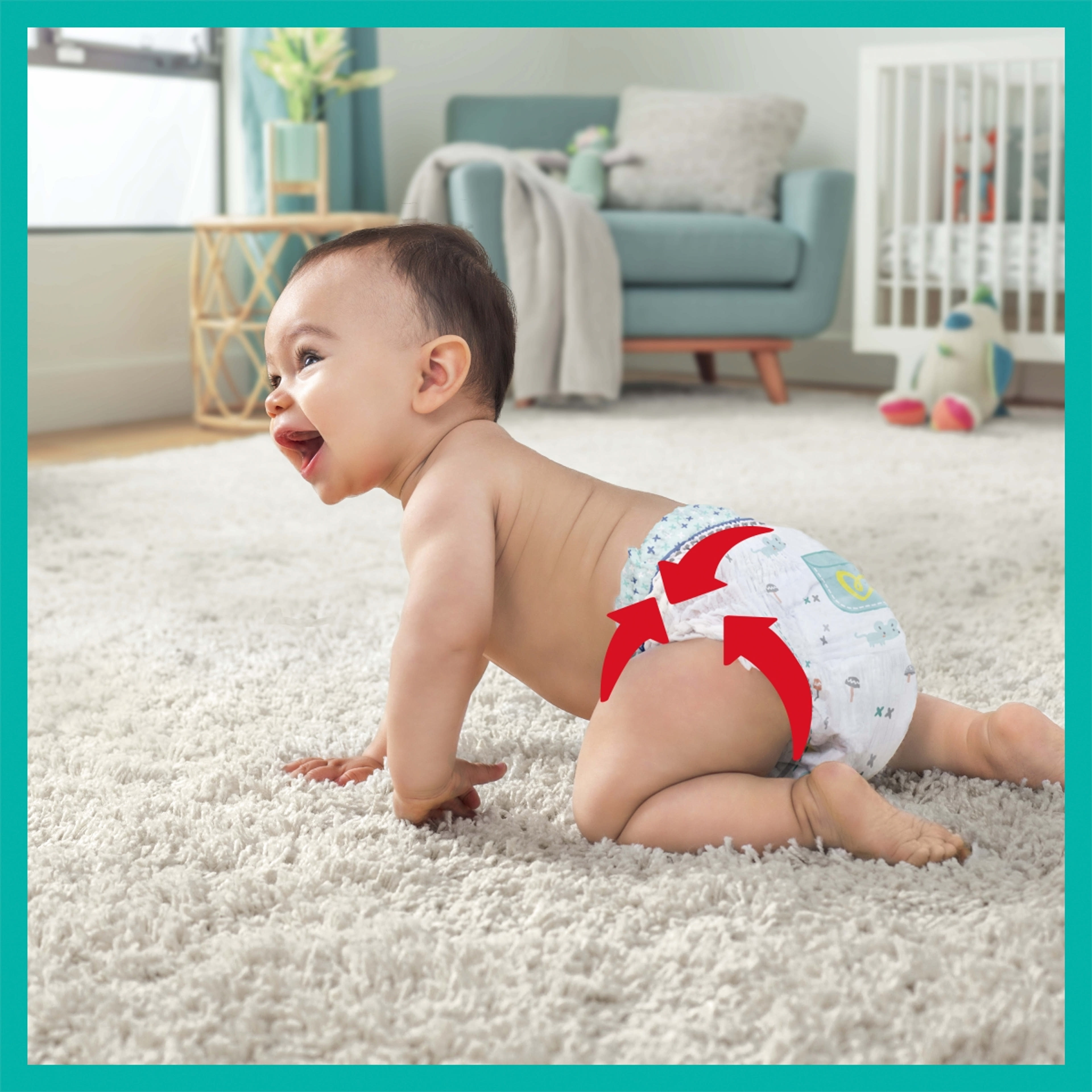 Pampers Premium Care Pants 4-es 9-15 kg - 58 db-8