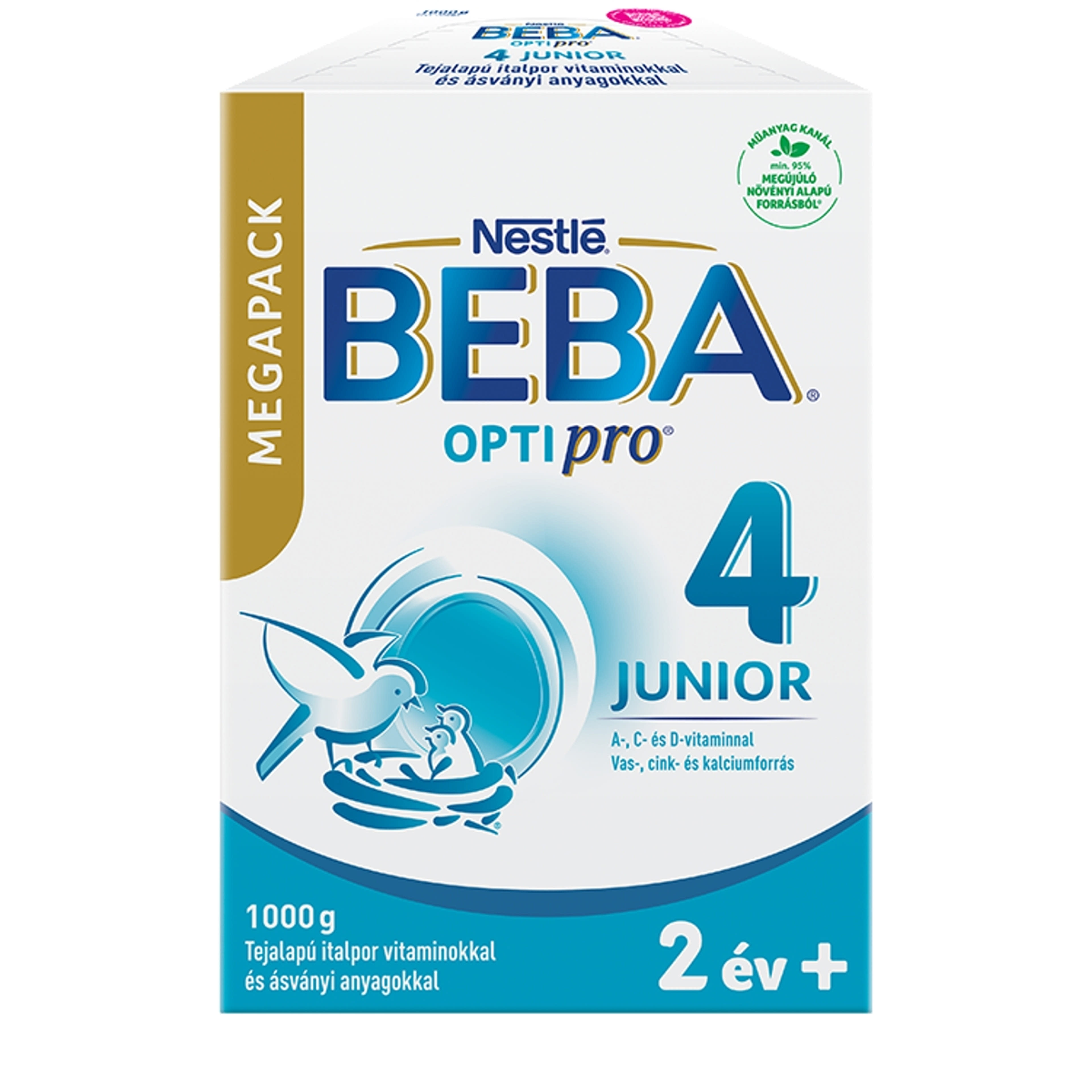 Beba Optipro 4 Junior tejalapú italpor vitaminokkal és ásványi anyagokkal 2 éves kortól - 1000 g