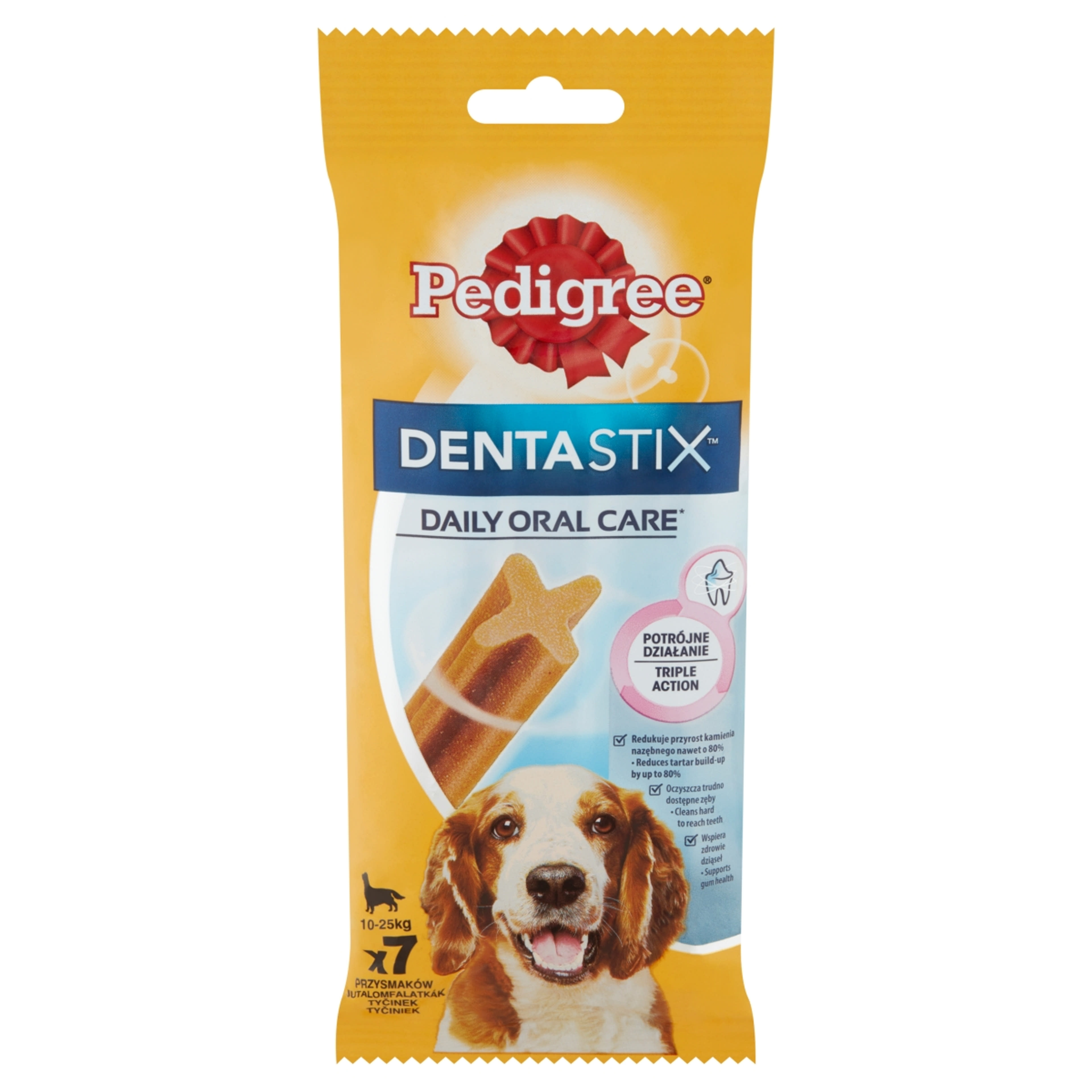 Pedigree DentaStix 4 hónapnál idősebb kiegészítő szárazeledel kutyáknak, 7 db - 180 g-2
