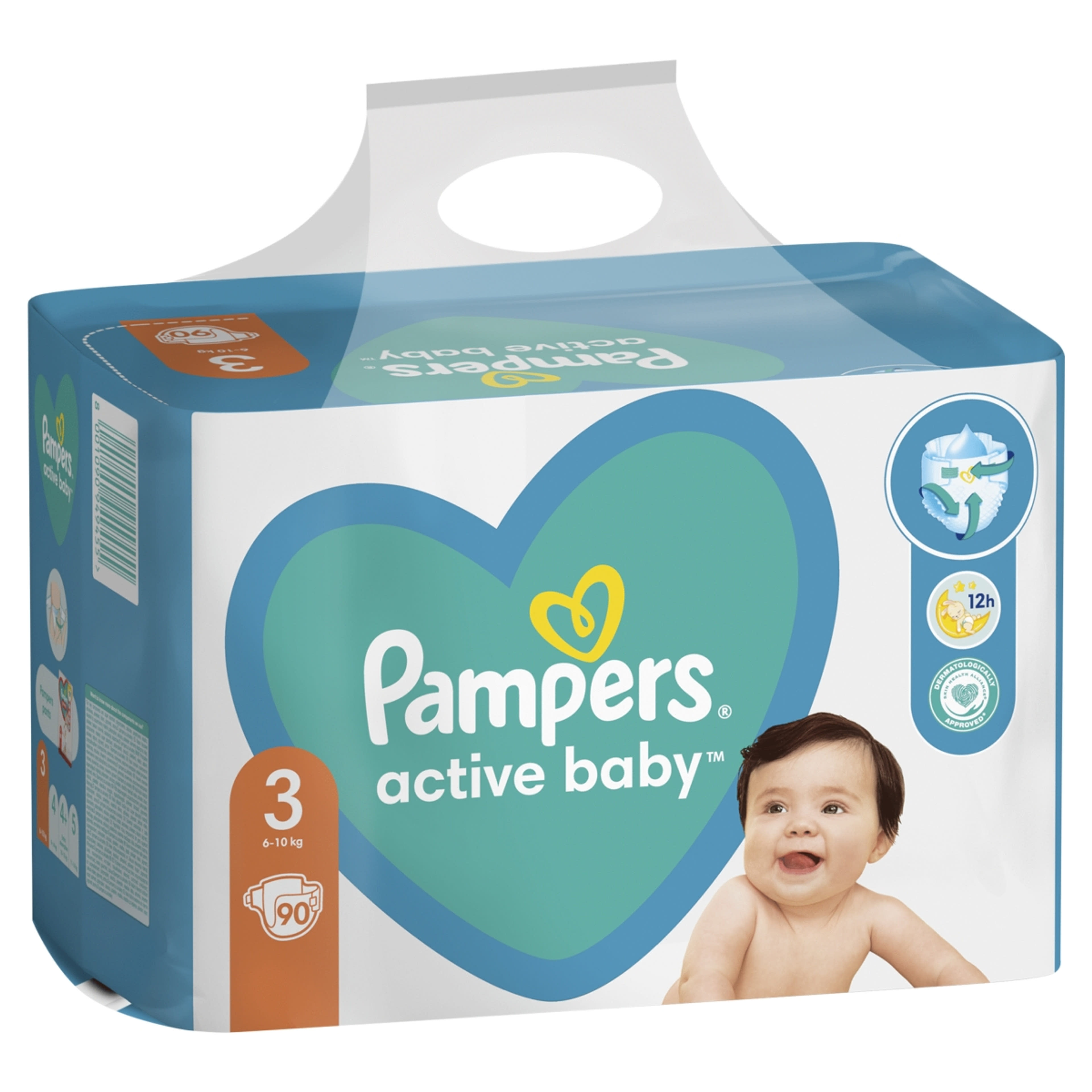Pampers Active Baby Giant Pack Pelenka 3 - 90 db-2