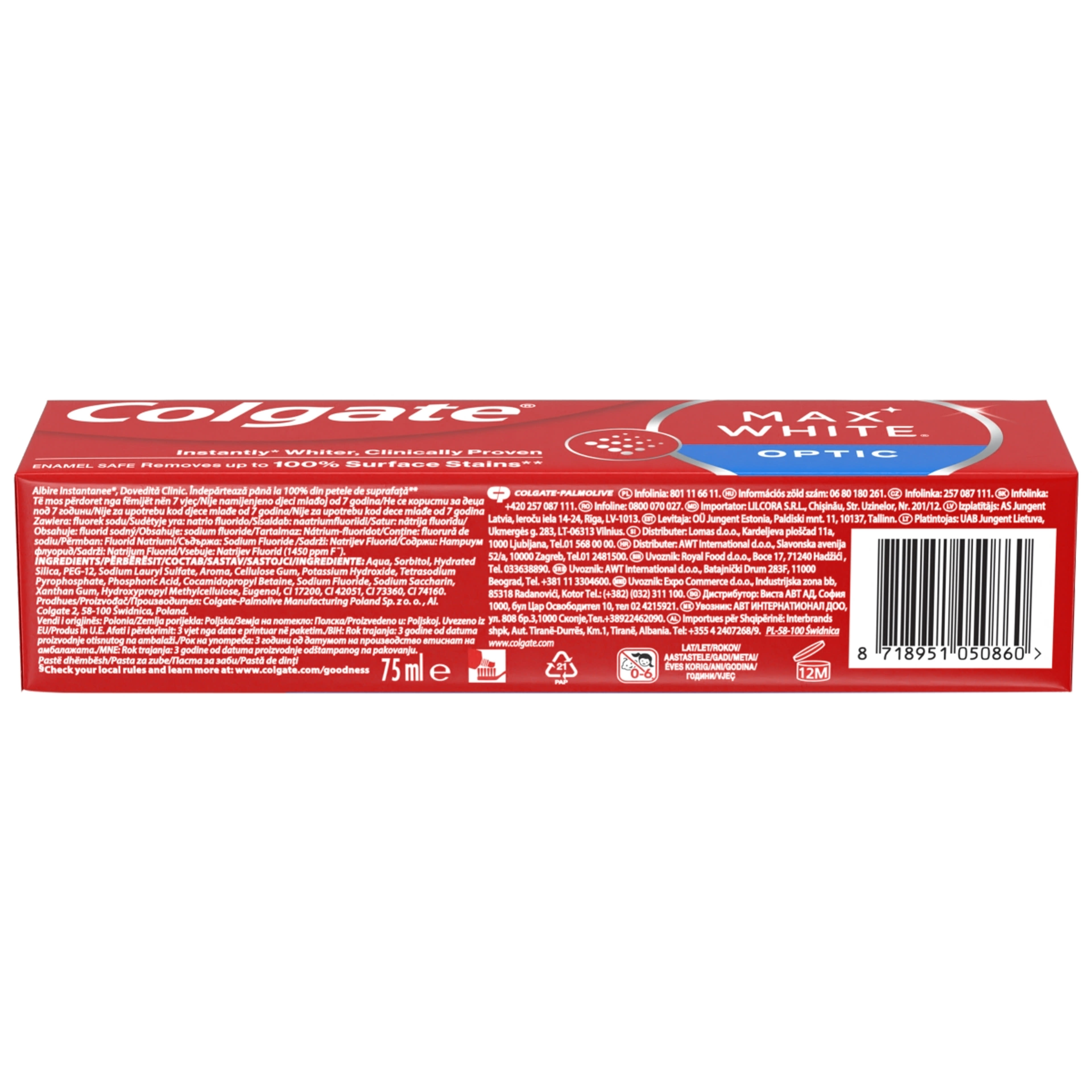 Colgate Max White One Optic fogfehérítő fogkrém - 75 ml-3