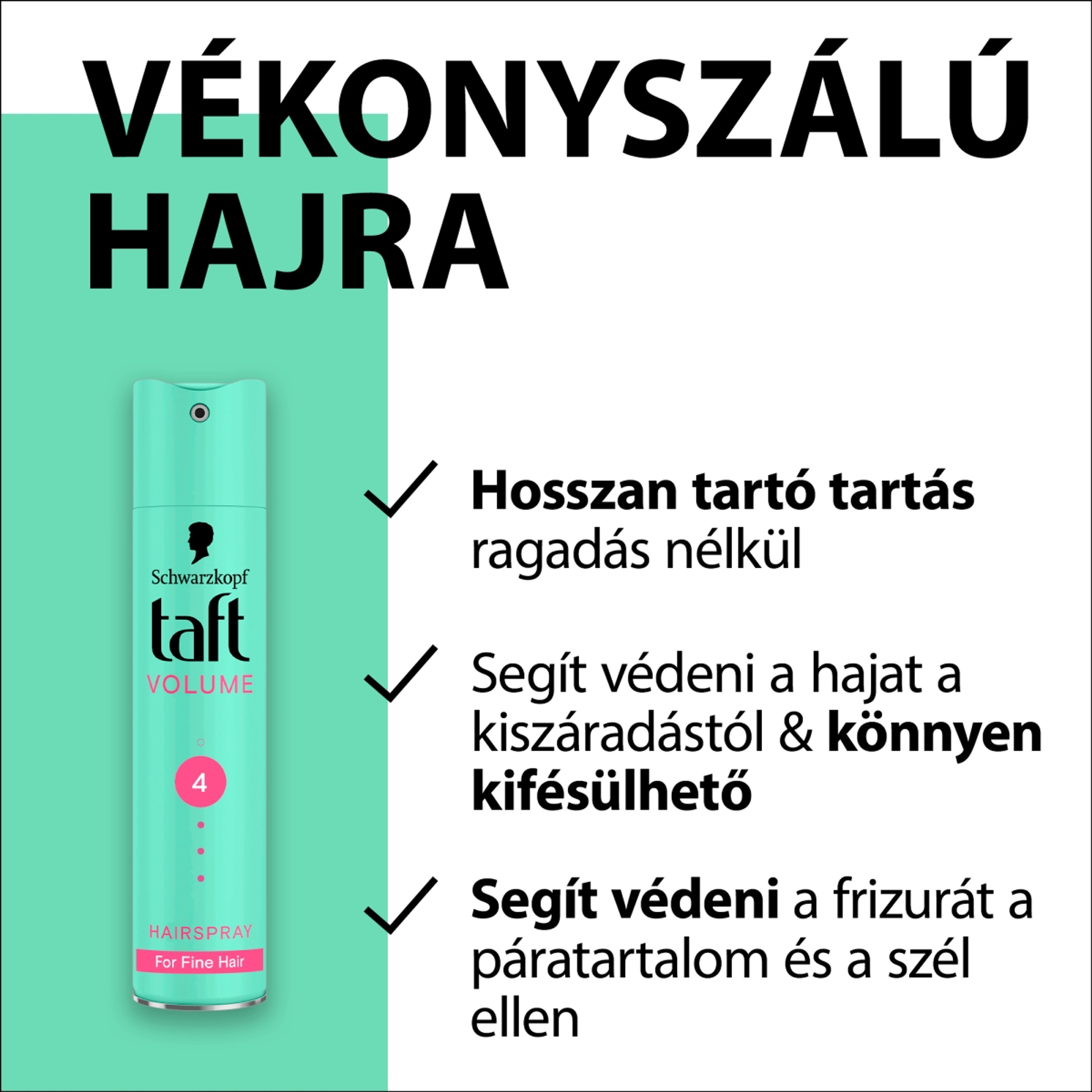 Taft Maximális Dúsítás Ultra Erős hajlakk - 250 ml-3