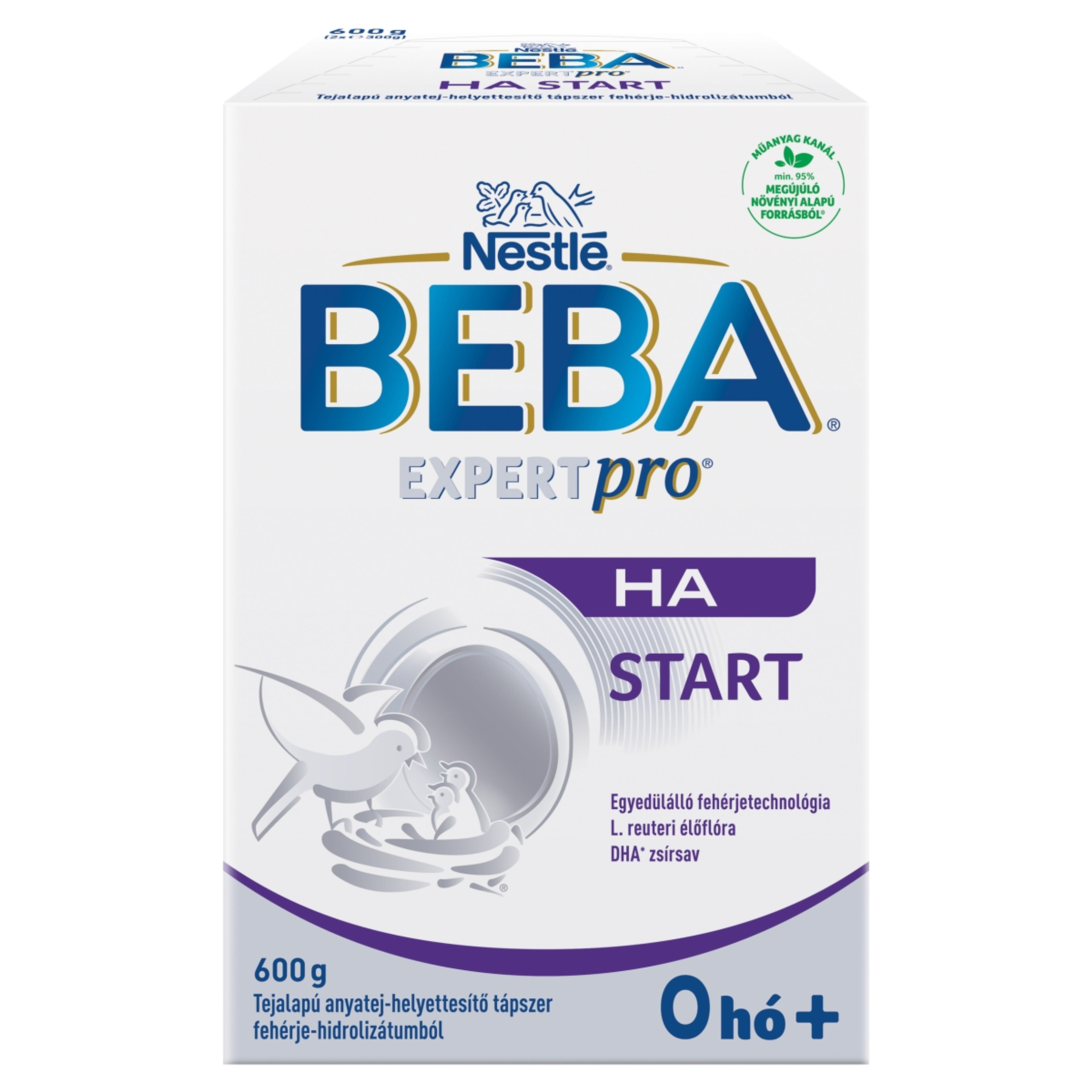 Beba Expertpro HA Start tejalapú anyatej-helyettesítő tápszer fehérje-hidrolizátumból 0 hónapos kortól -  600 g