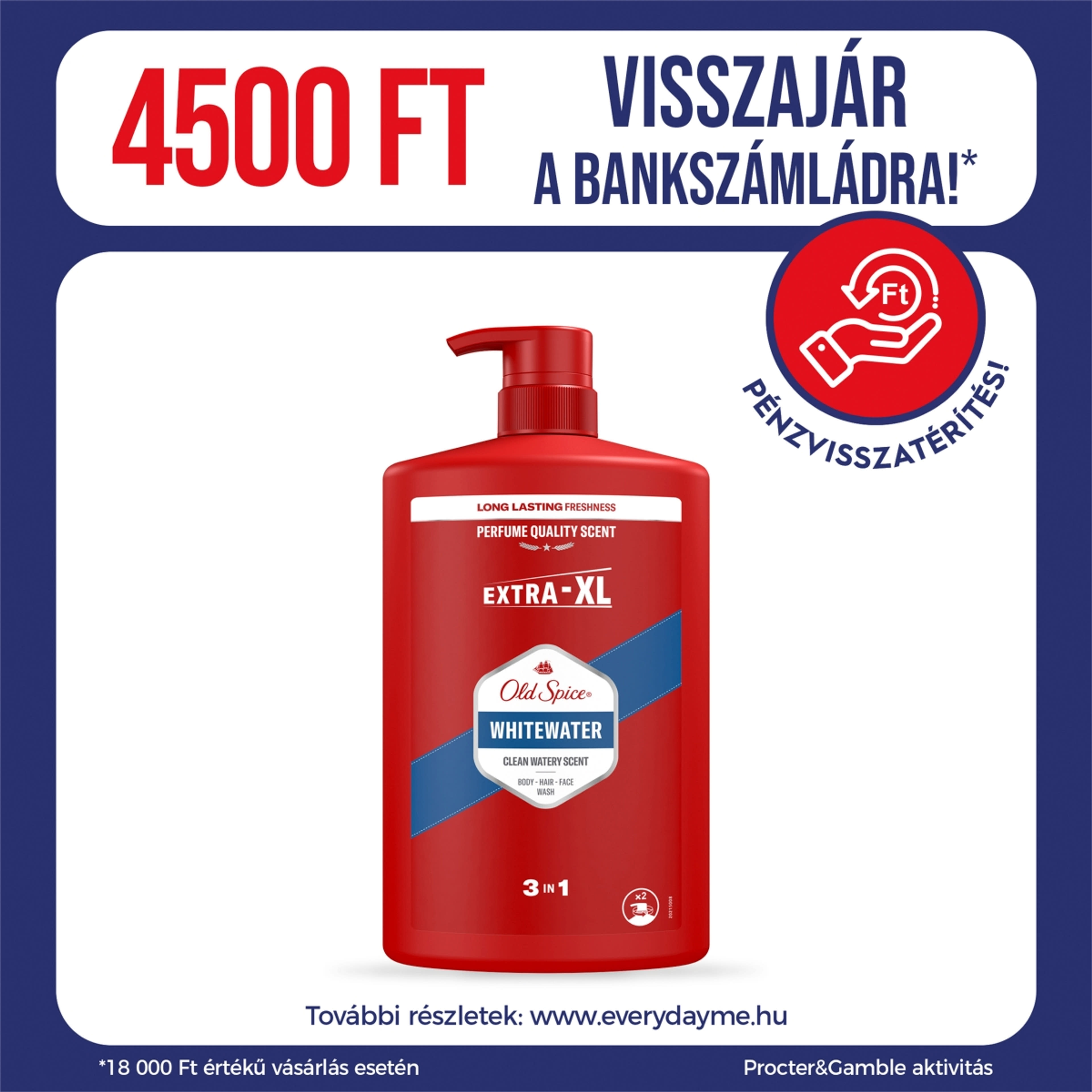 Old Spice Whitewater tusfürdő - 1000 ml