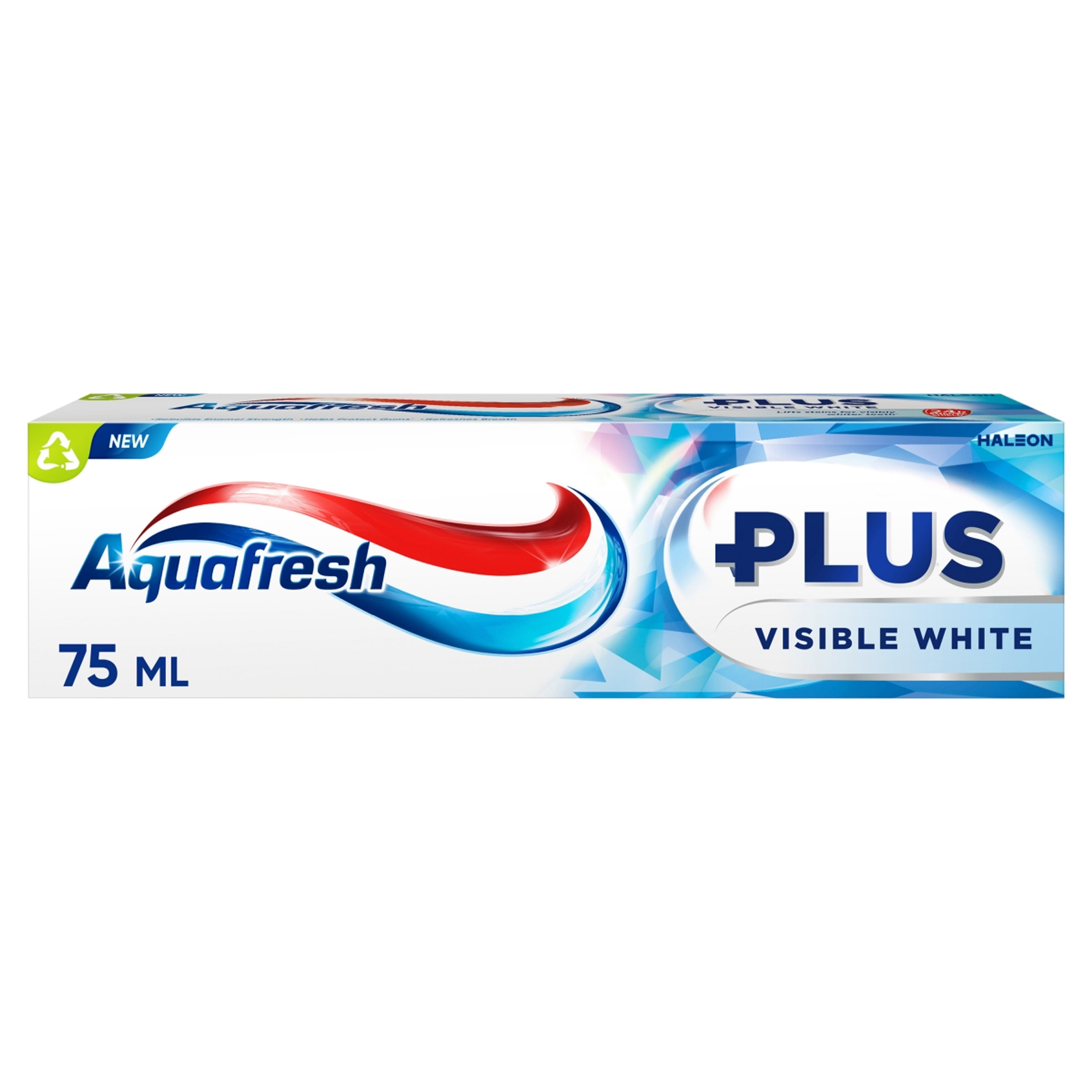 Aquafresh Plus Visible White fluoridos fogkrém - 75 ml