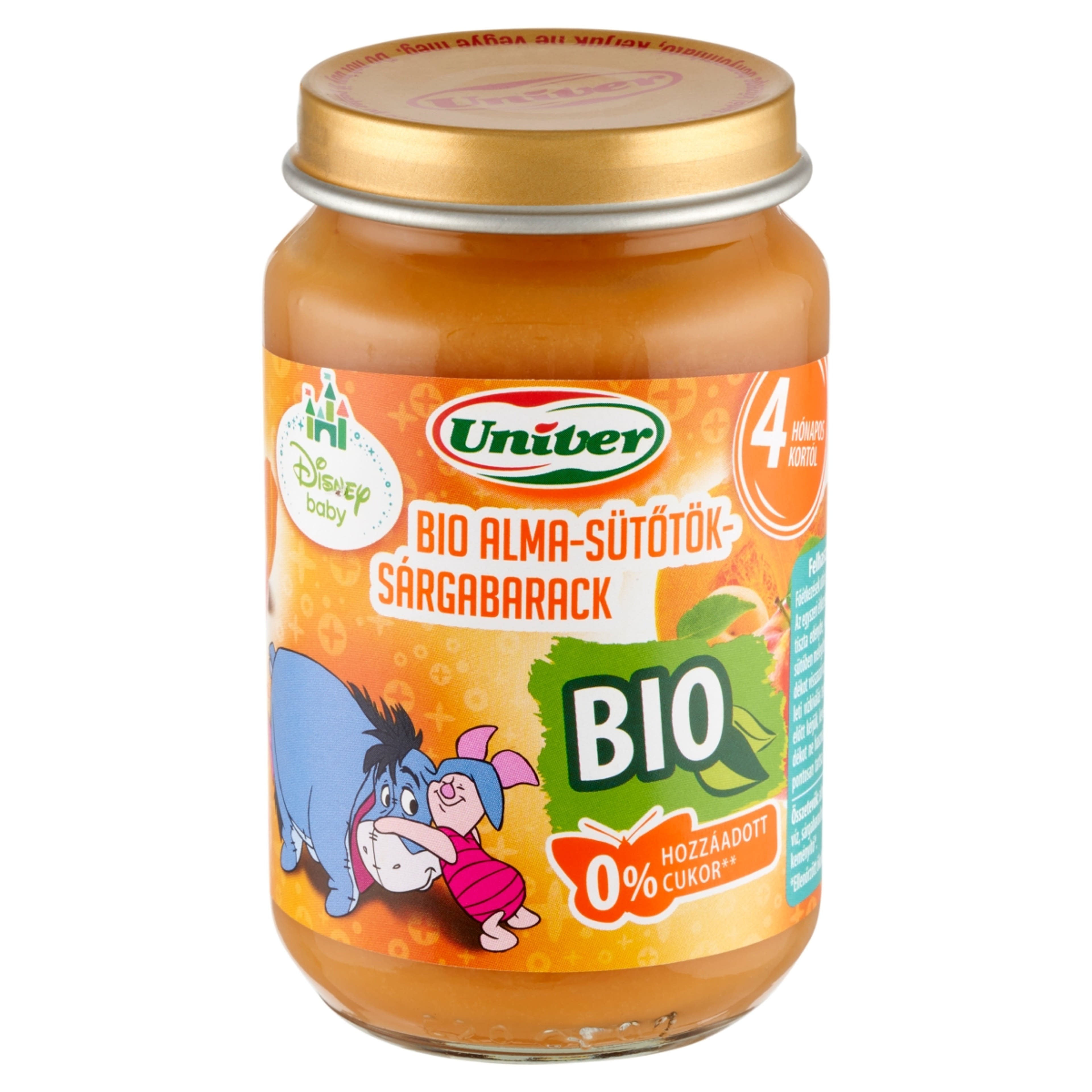 Univer Bébiétel Alma- Sütőtök- Sárgabarack 4 Hónapos Kortól - 163 g-2