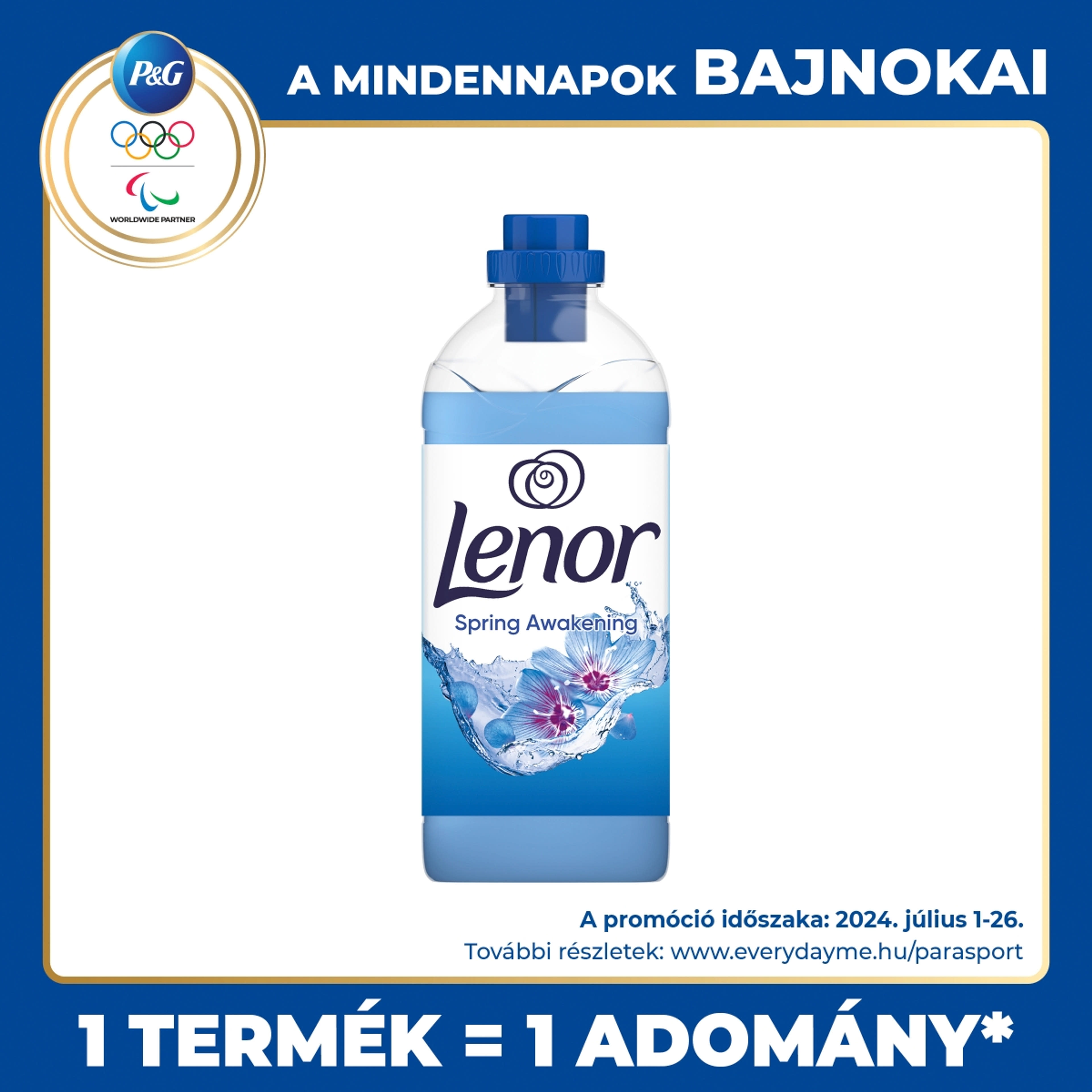 Lenor Spring Awakening öblítő 64 mosáshoz - 1600 ml