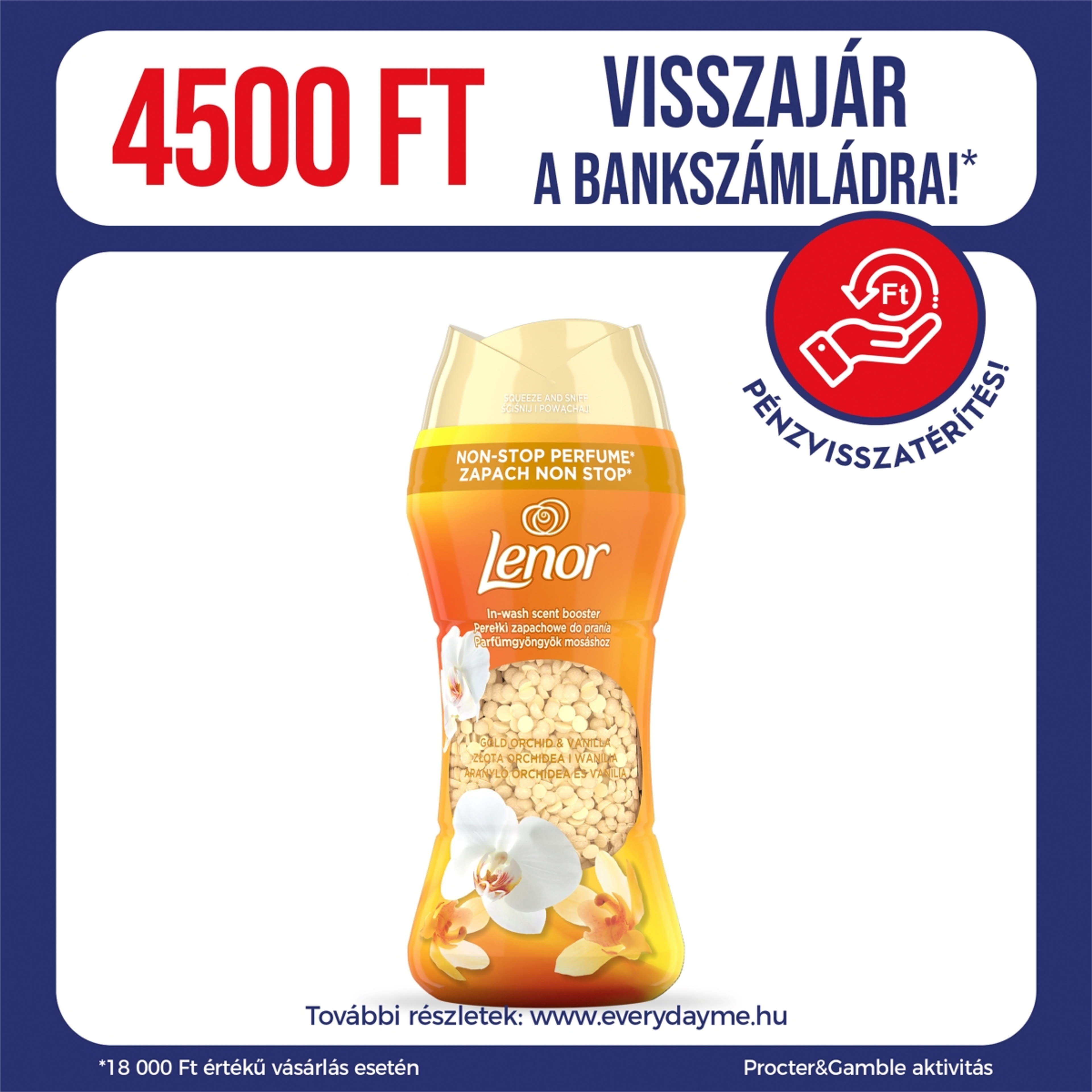 Lenor Gold Orchid & Vanilla illatgyöngy - 195 g