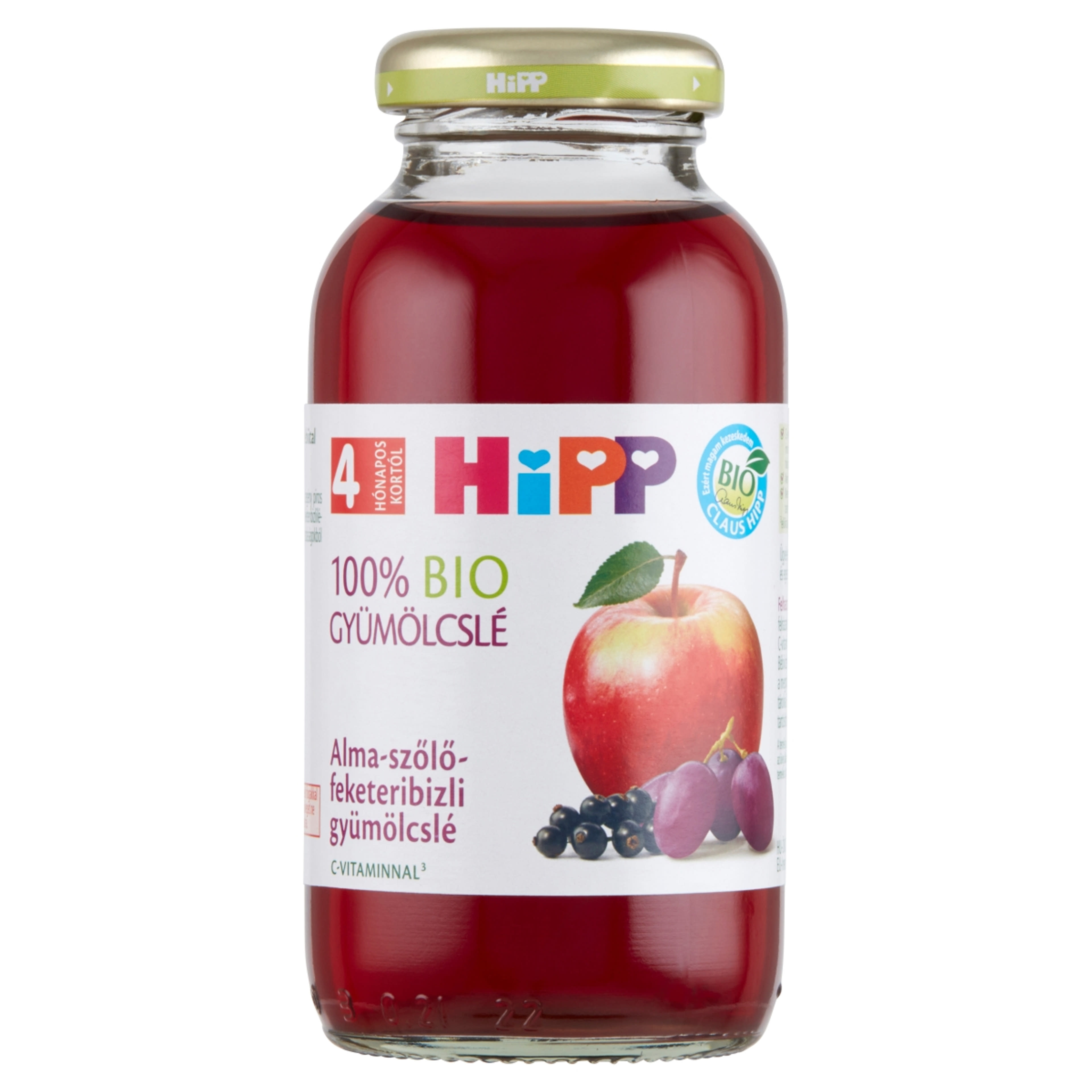 Hipp Bébiital Pirosgyümölcs 4 Hónapos Kortól - 200 ml