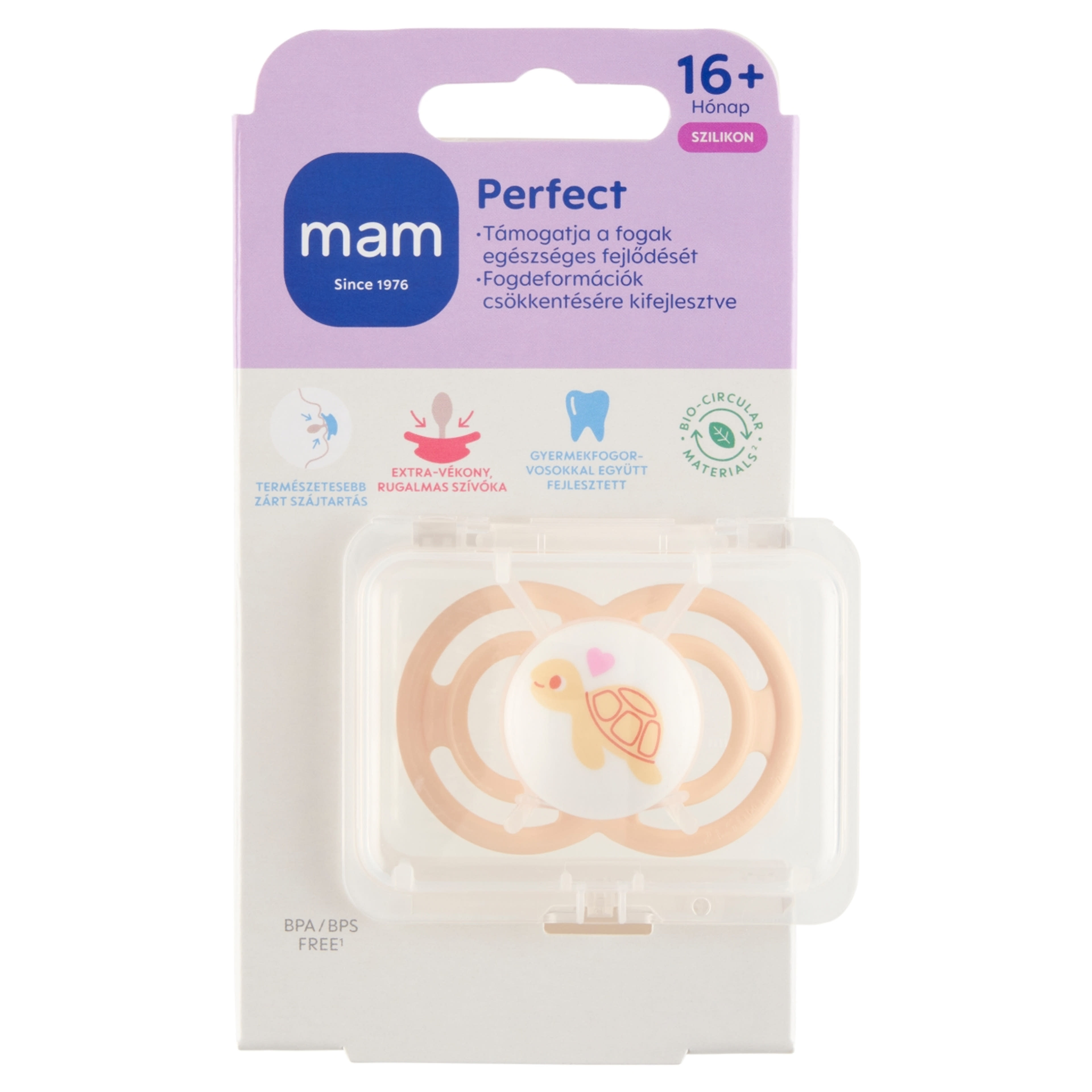 MAM Perfect szilikon játszócumi 16 hónapos kortól - 1 db-1
