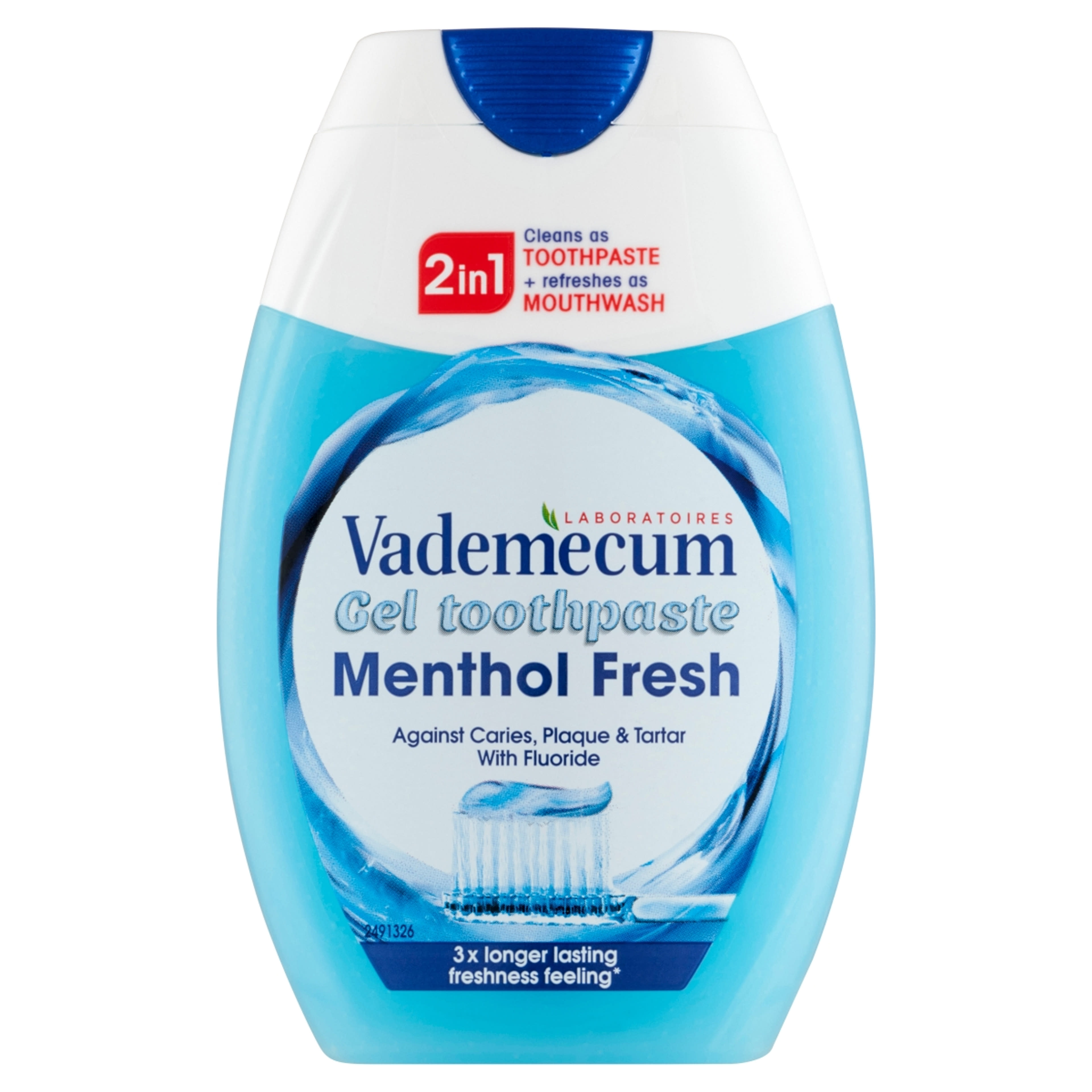 Vademecum Menthol Fresh 2in1 fogkrém - 75 ml