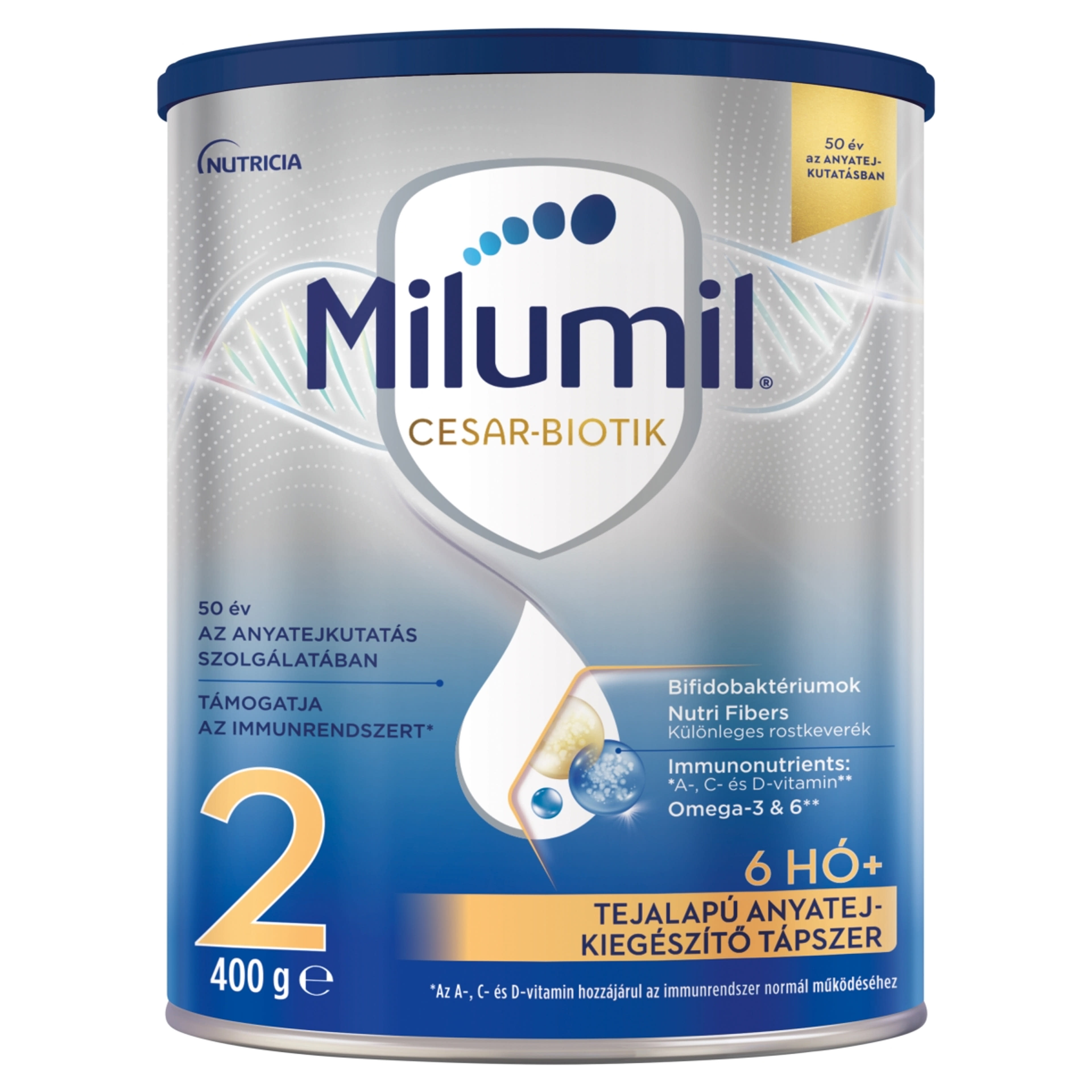 Milumil Cesar-Biotik 2 anyatej-kiegészítő tápszer 6 hónapos kortól - 400 g